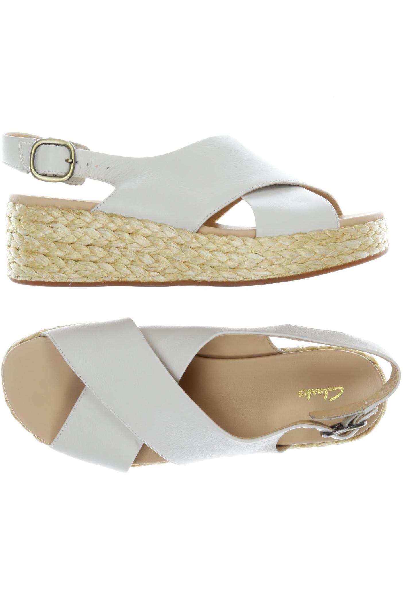 

Clarks Damen Sandale, weiß, Gr. 39