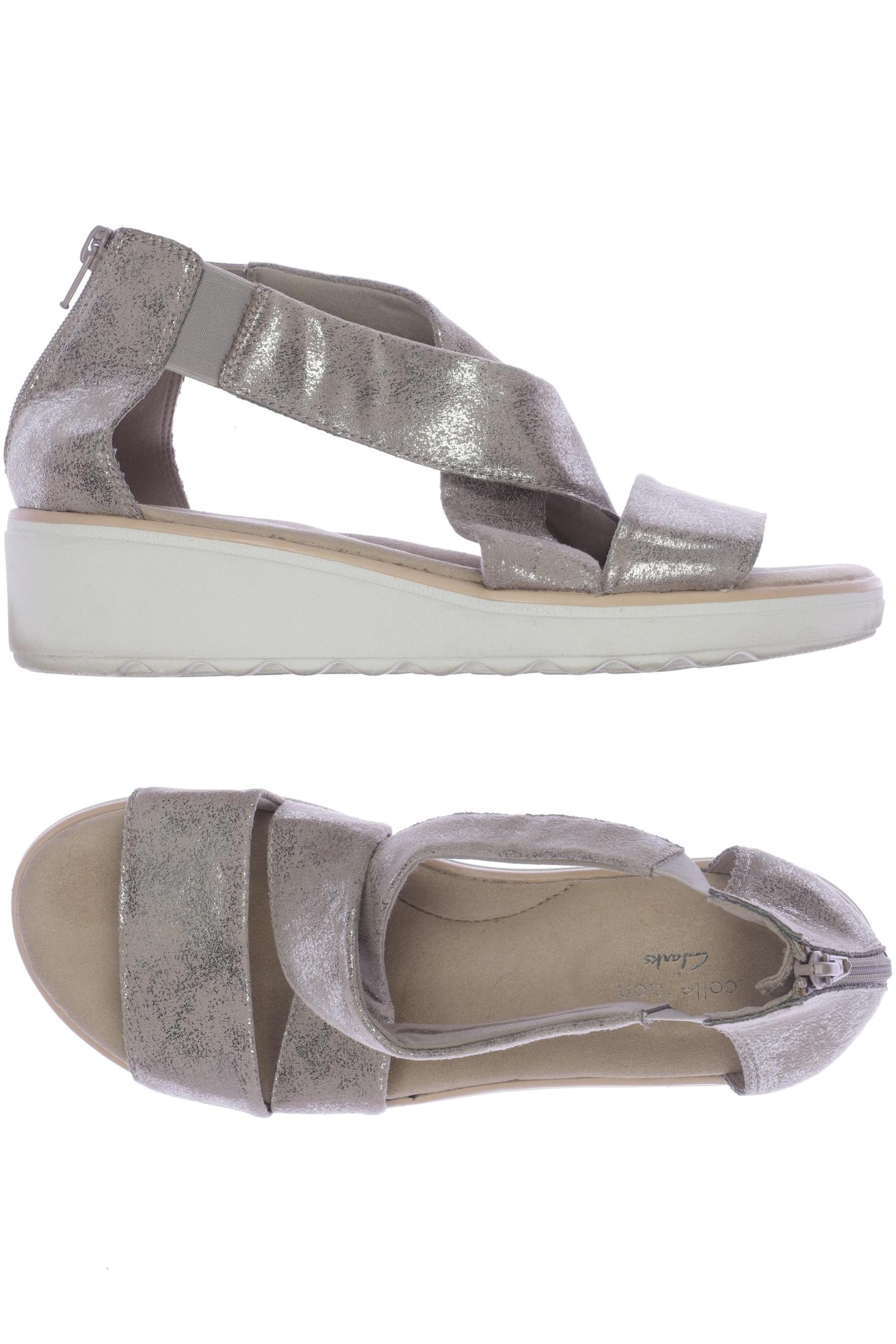 

Clarks Damen Sandale, beige, Gr. 40