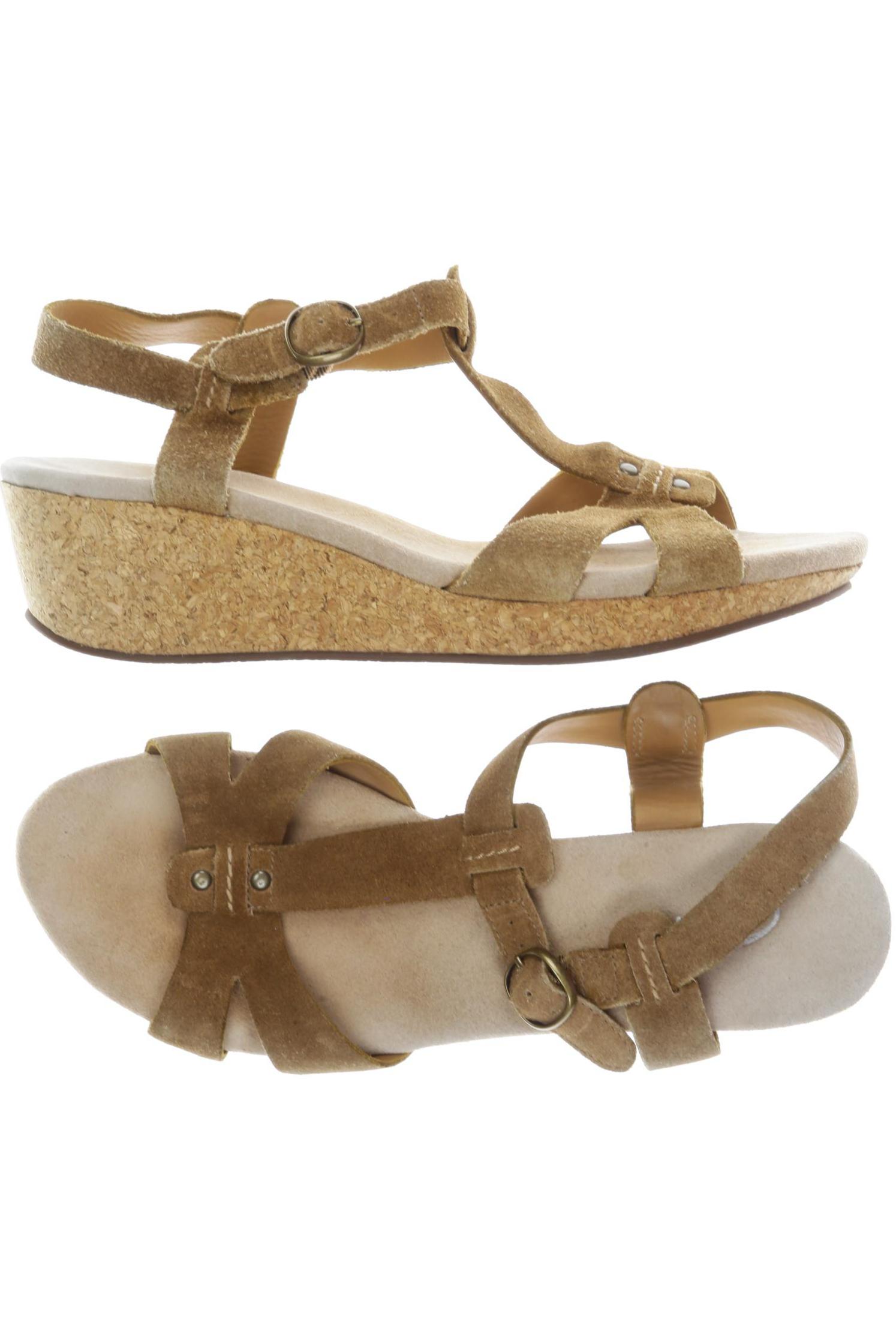 

Clarks Damen Sandale, beige, Gr. 6