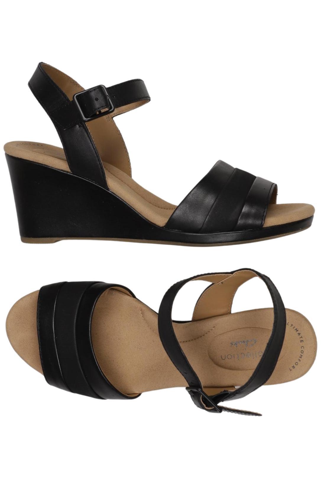 

Clarks Damen Sandale, schwarz, Gr. 5