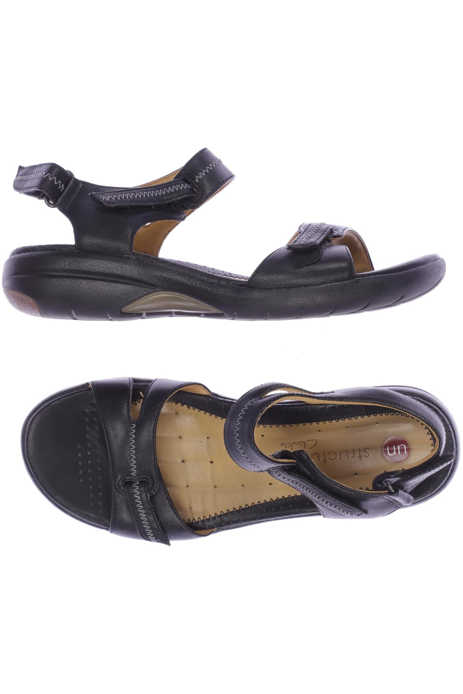 

Clarks Damen Sandale, schwarz, Gr. 5