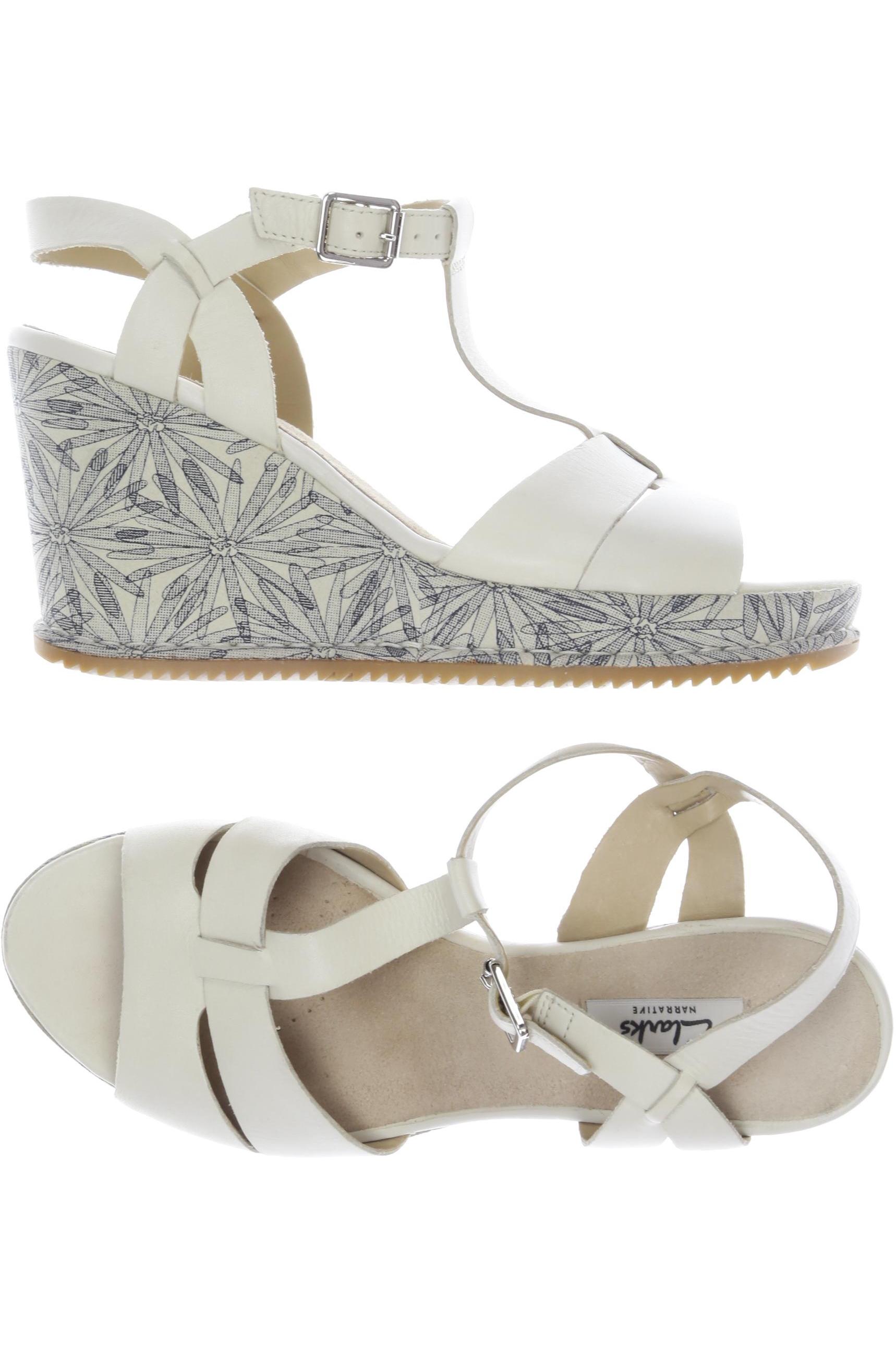 

Clarks Damen Sandale, cremeweiß, Gr. 41