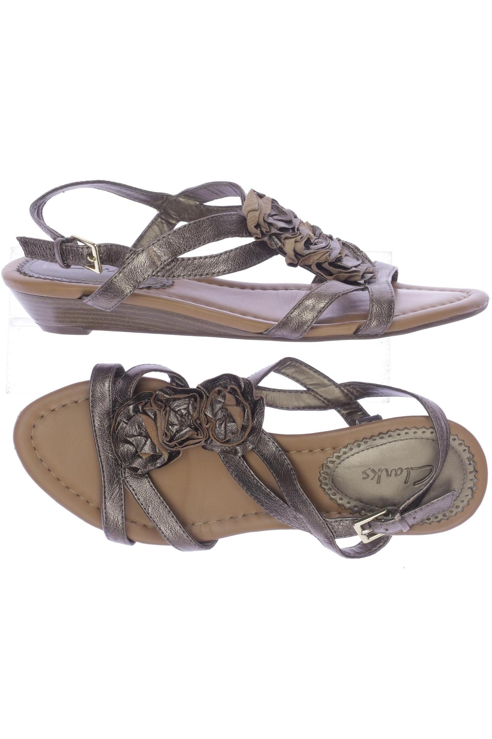 

Clarks Damen Sandale, beige, Gr. 6.5