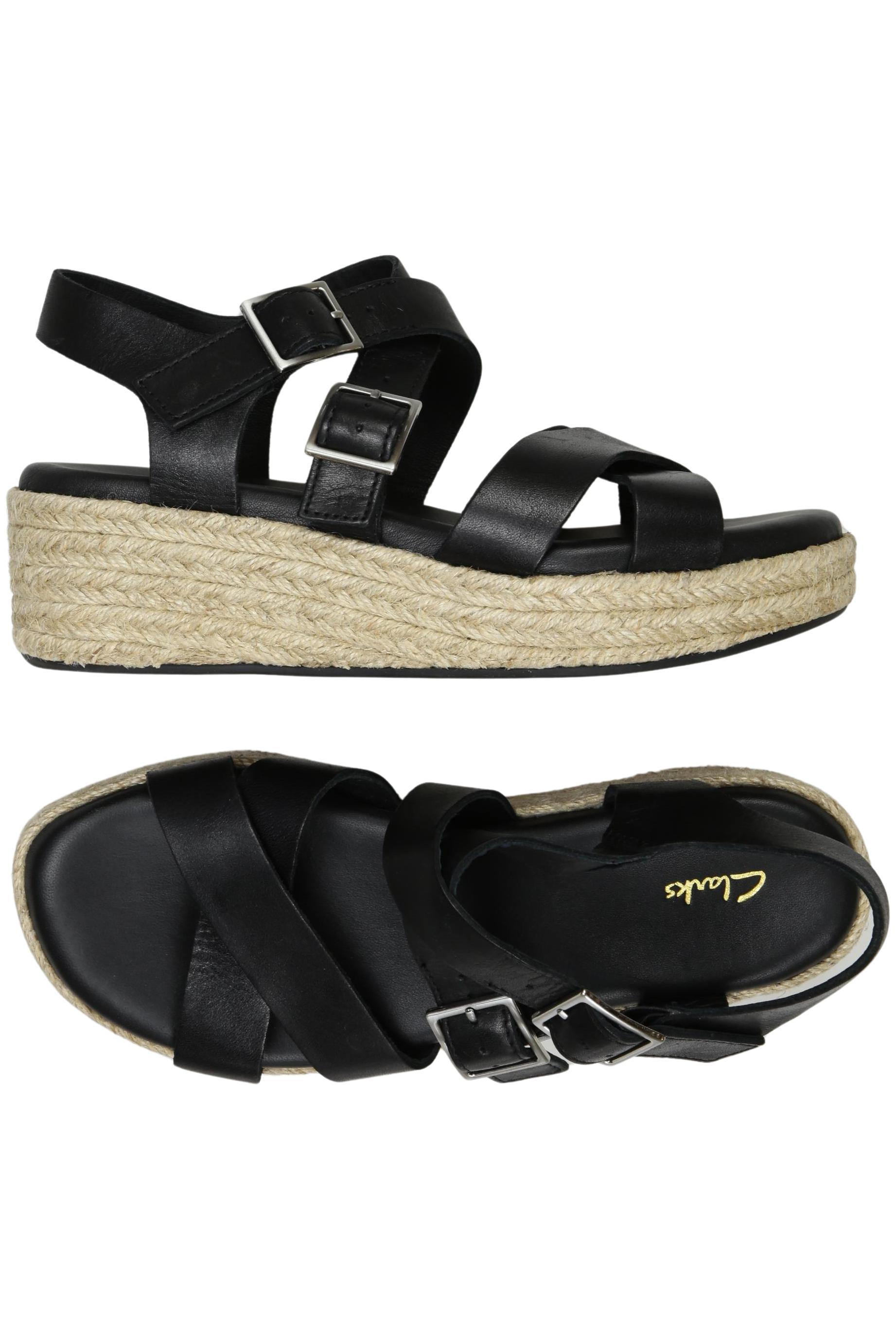 

Clarks Damen Sandale, schwarz, Gr. 38