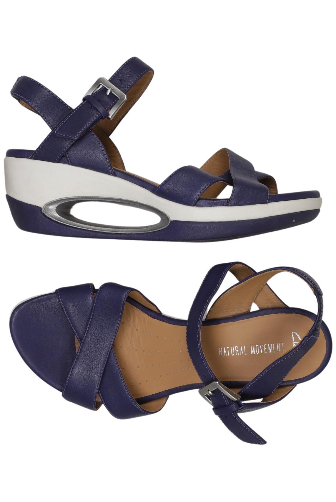 

Clarks Damen Sandale, marineblau, Gr. 5