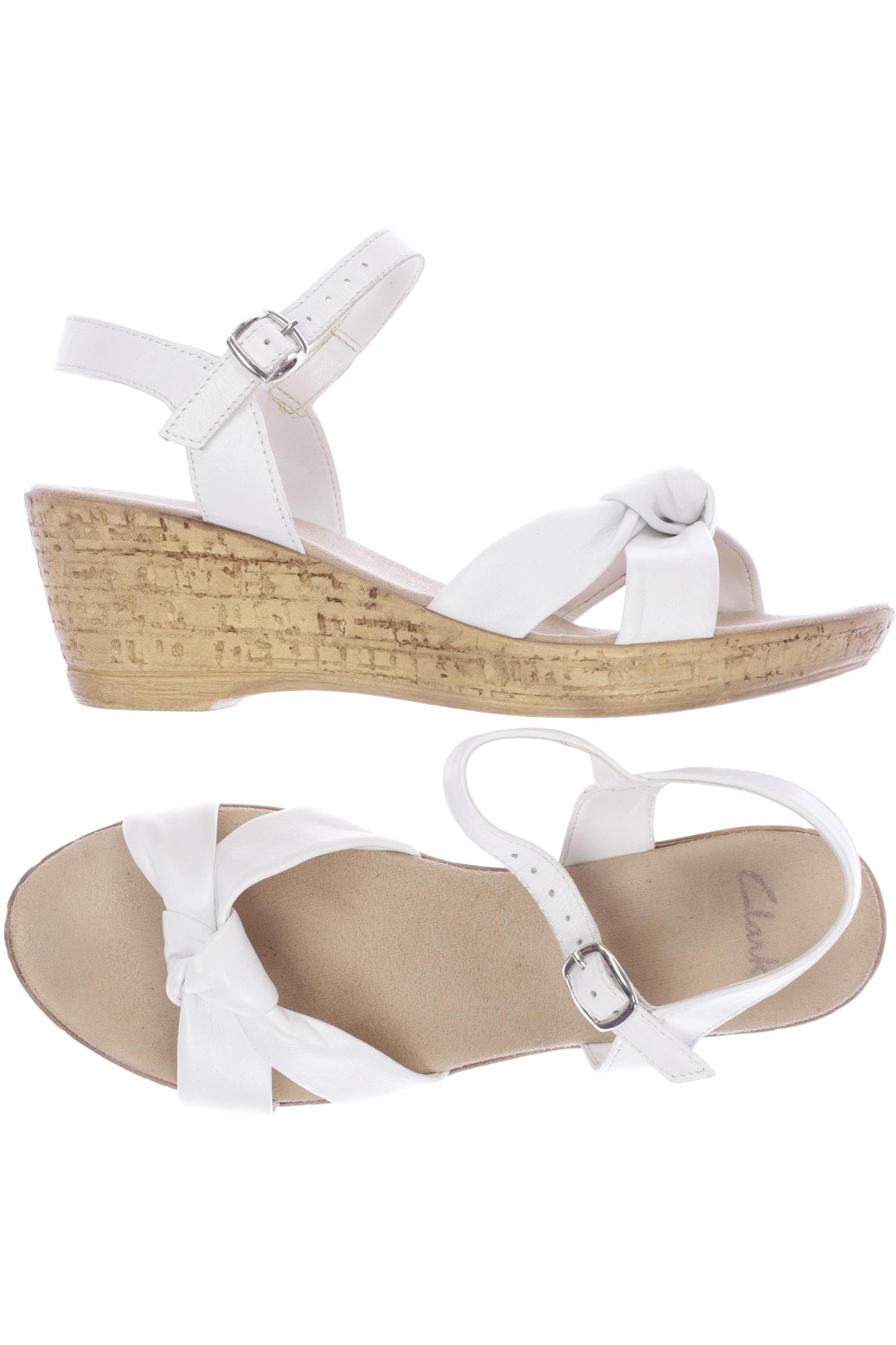 

Clarks Damen Sandale, weiß, Gr. 39.5