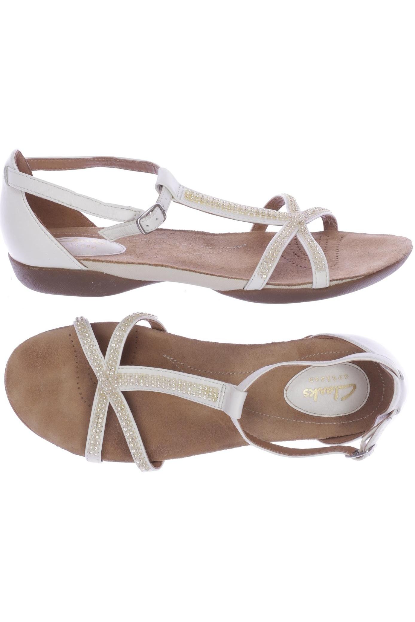 

Clarks Damen Sandale, weiß, Gr. 39