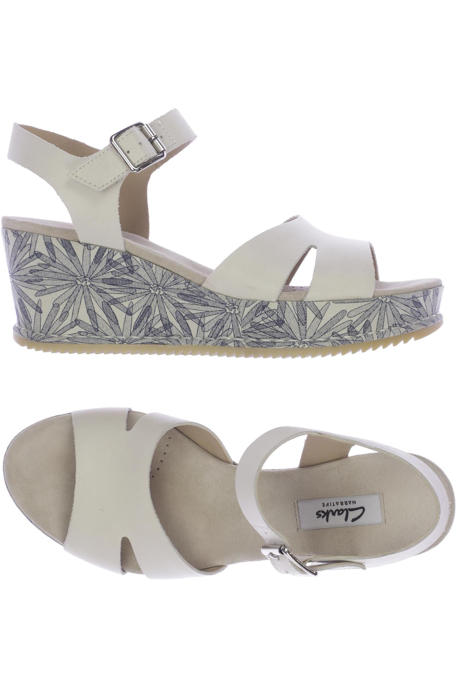 

Clarks Damen Sandale, cremeweiß, Gr. 38