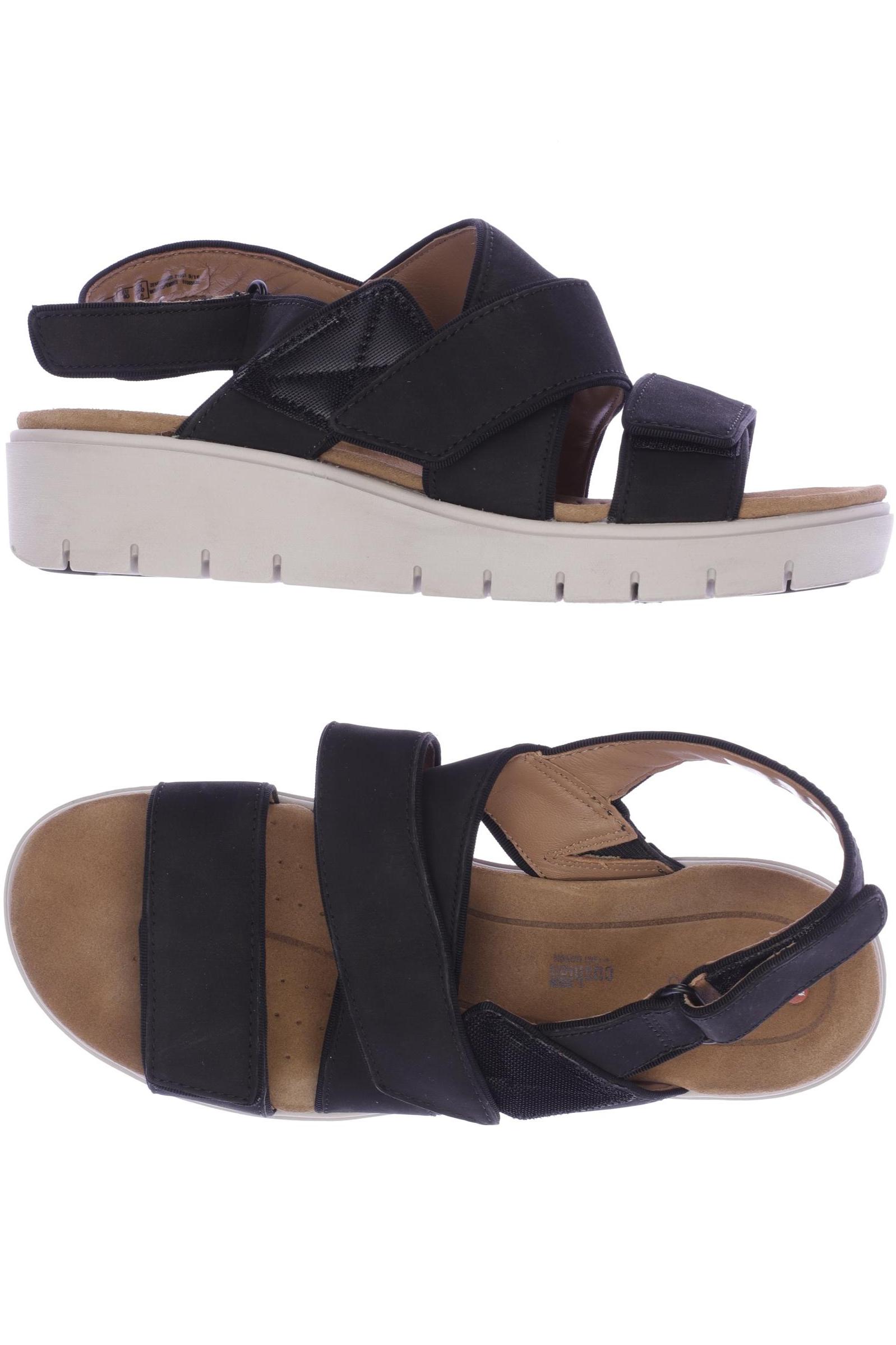 

Clarks Damen Sandale, schwarz, Gr. 40