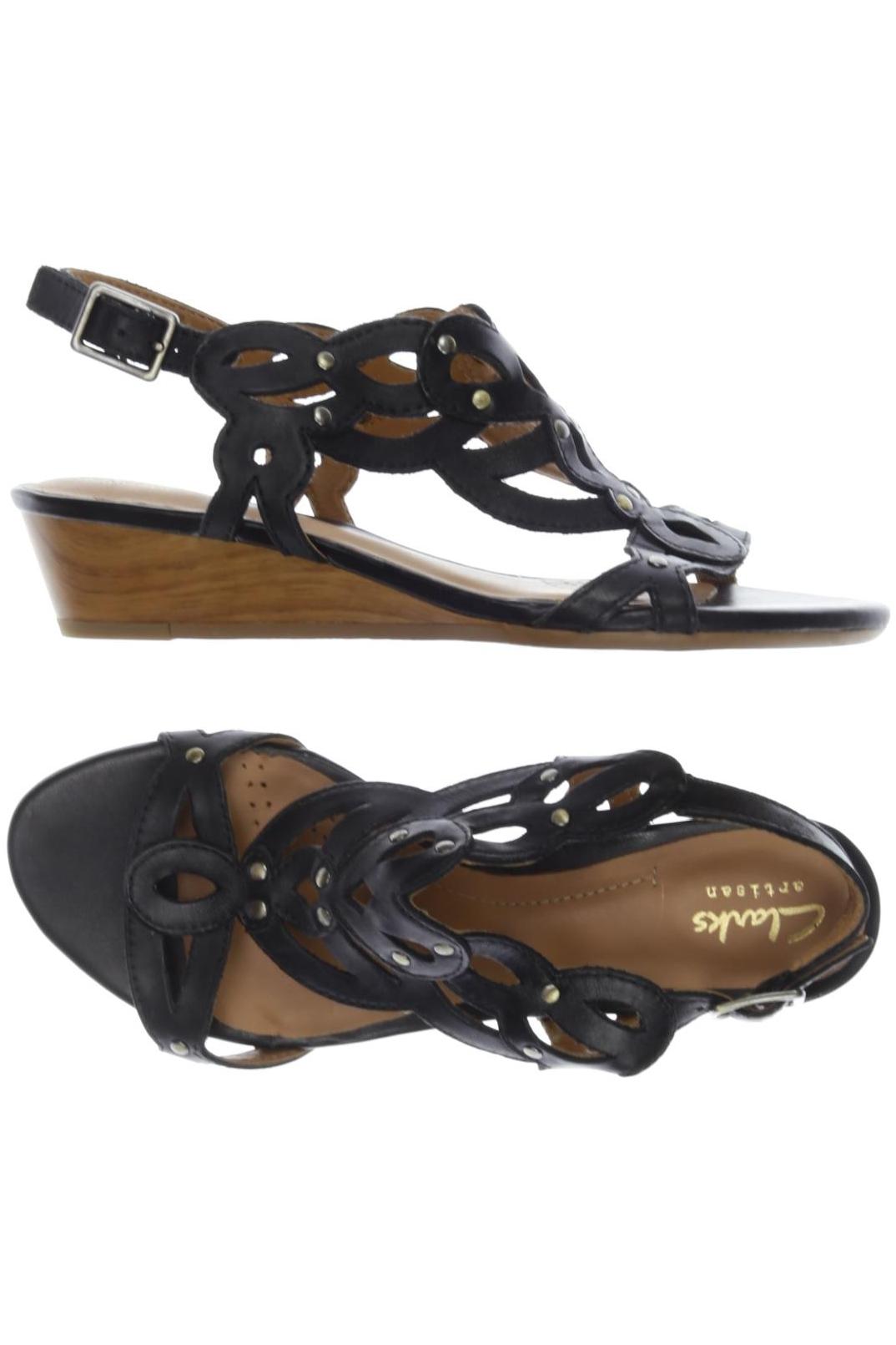 

Clarks Damen Sandale, schwarz, Gr. 38