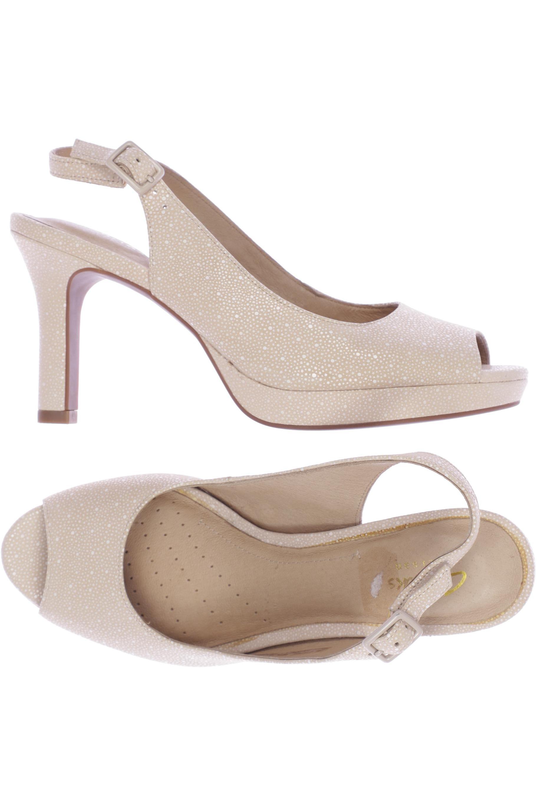

Clarks Damen Sandale, beige, Gr. 38