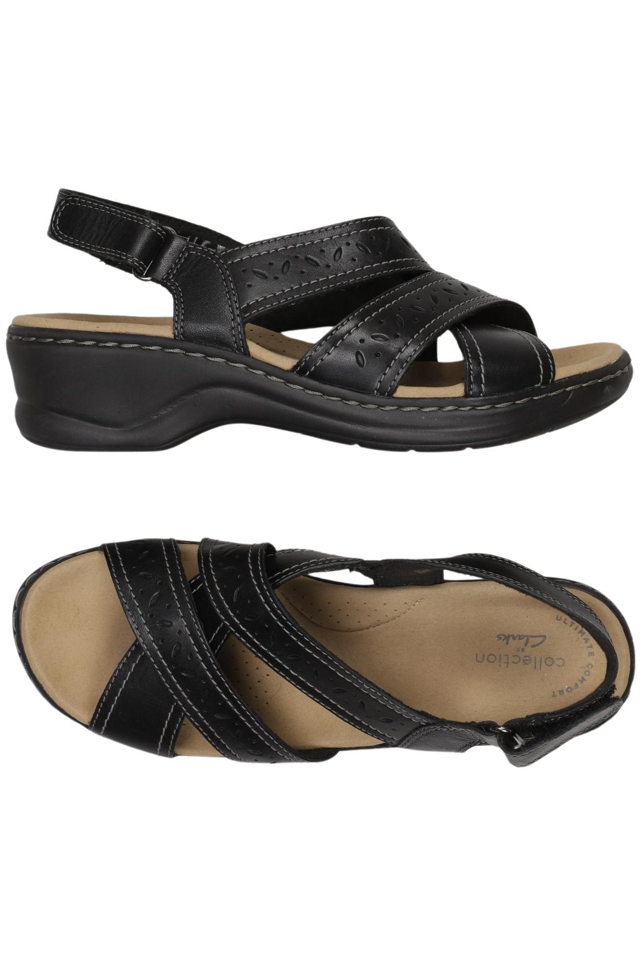 

Clarks Damen Sandale, schwarz, Gr. 38