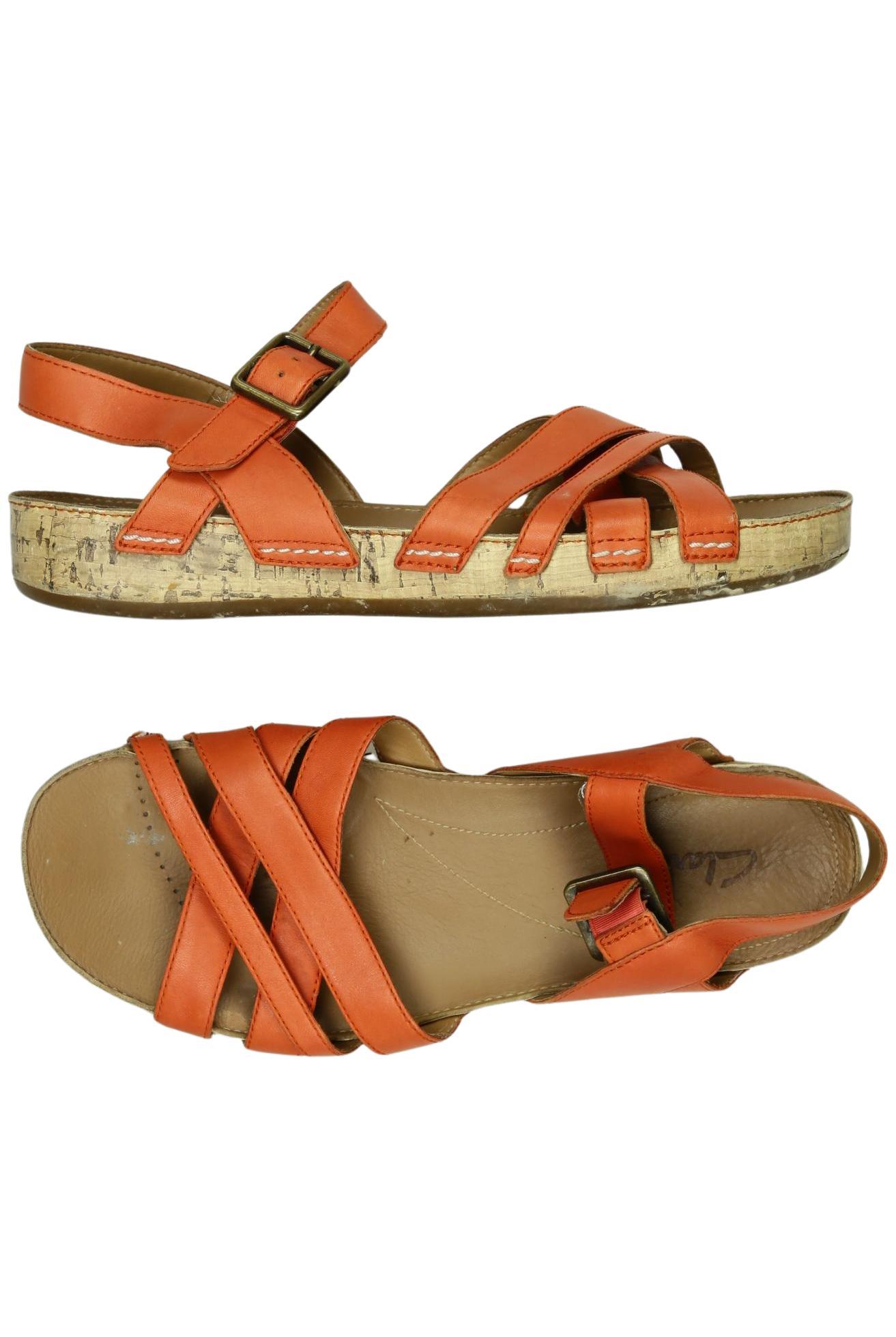 

Clarks Damen Sandale, orange, Gr. 5