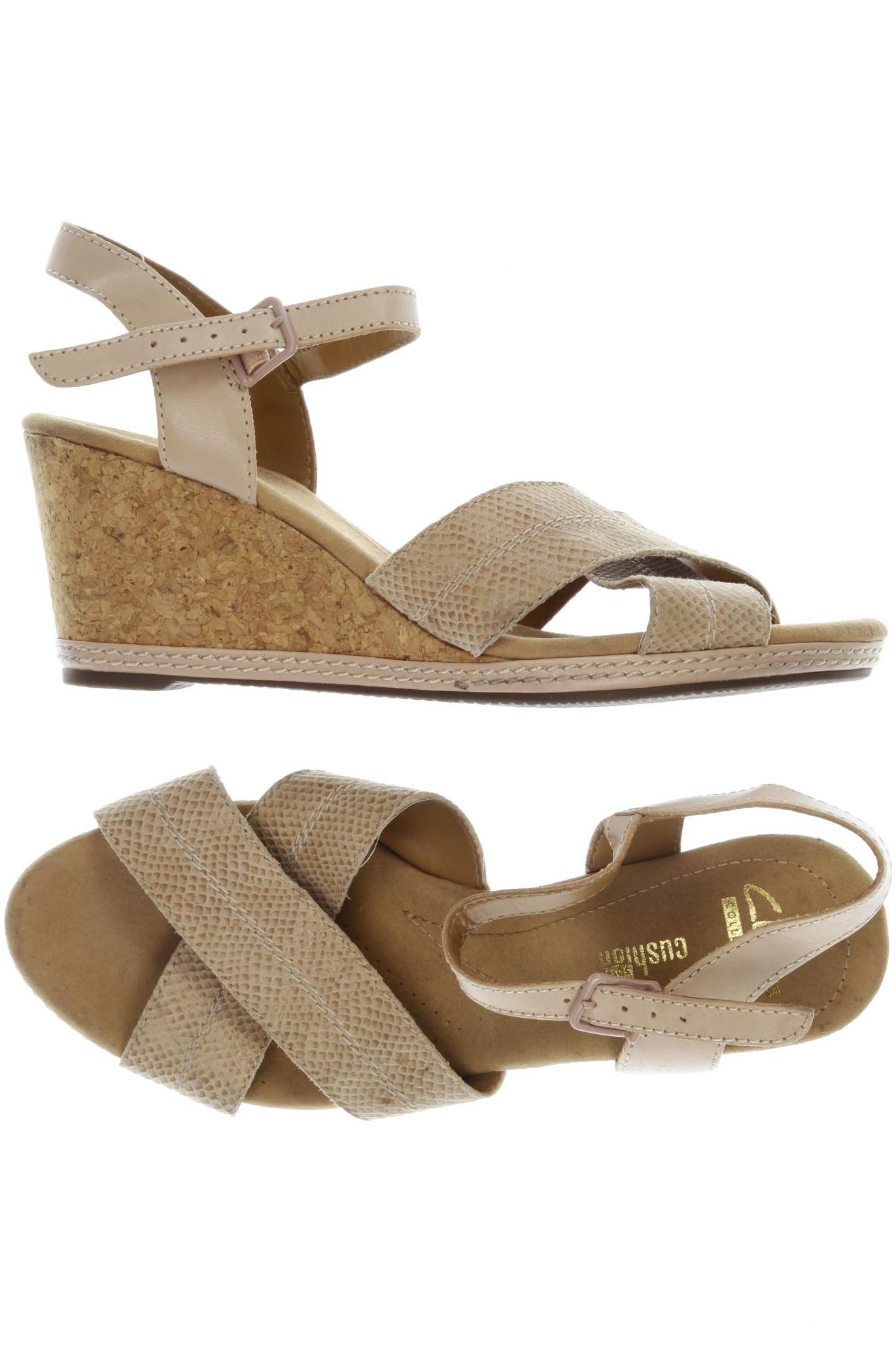 

Clarks Damen Sandale, beige, Gr. 40