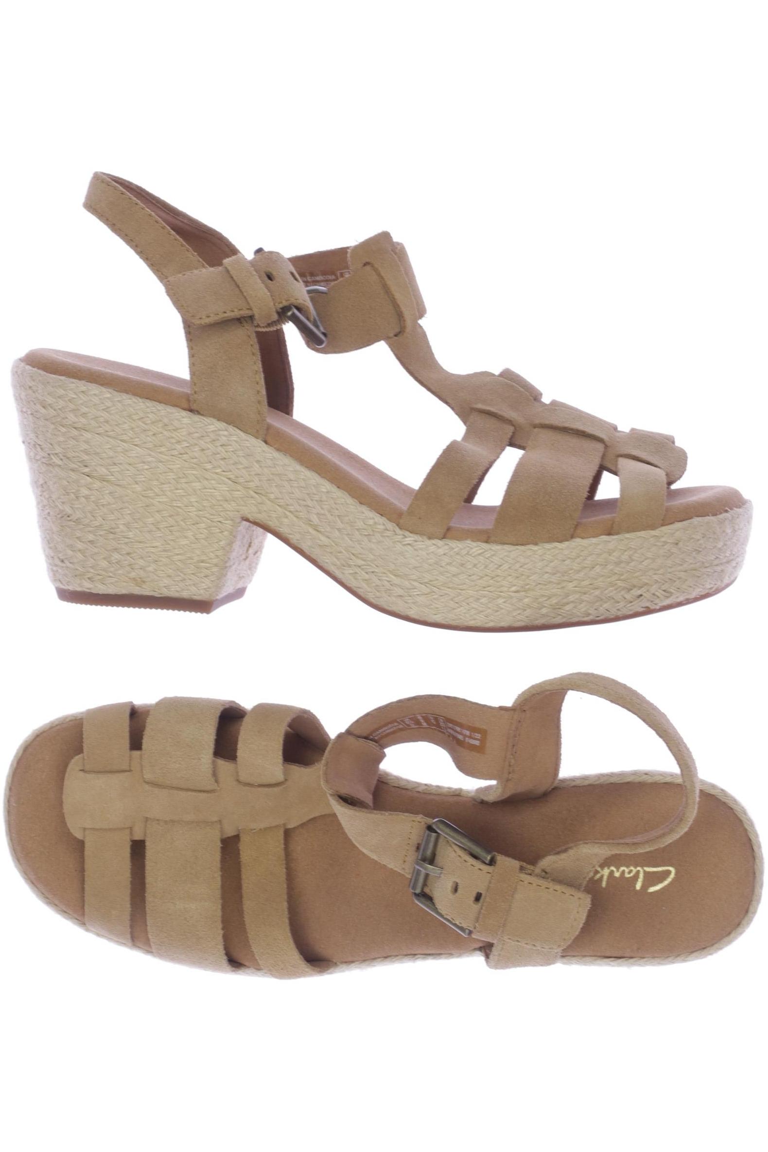 

Clarks Damen Sandale, beige, Gr. 40