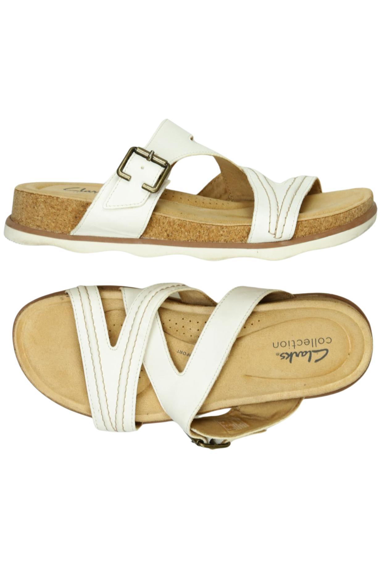 

Clarks Damen Sandale, cremeweiß, Gr. 38