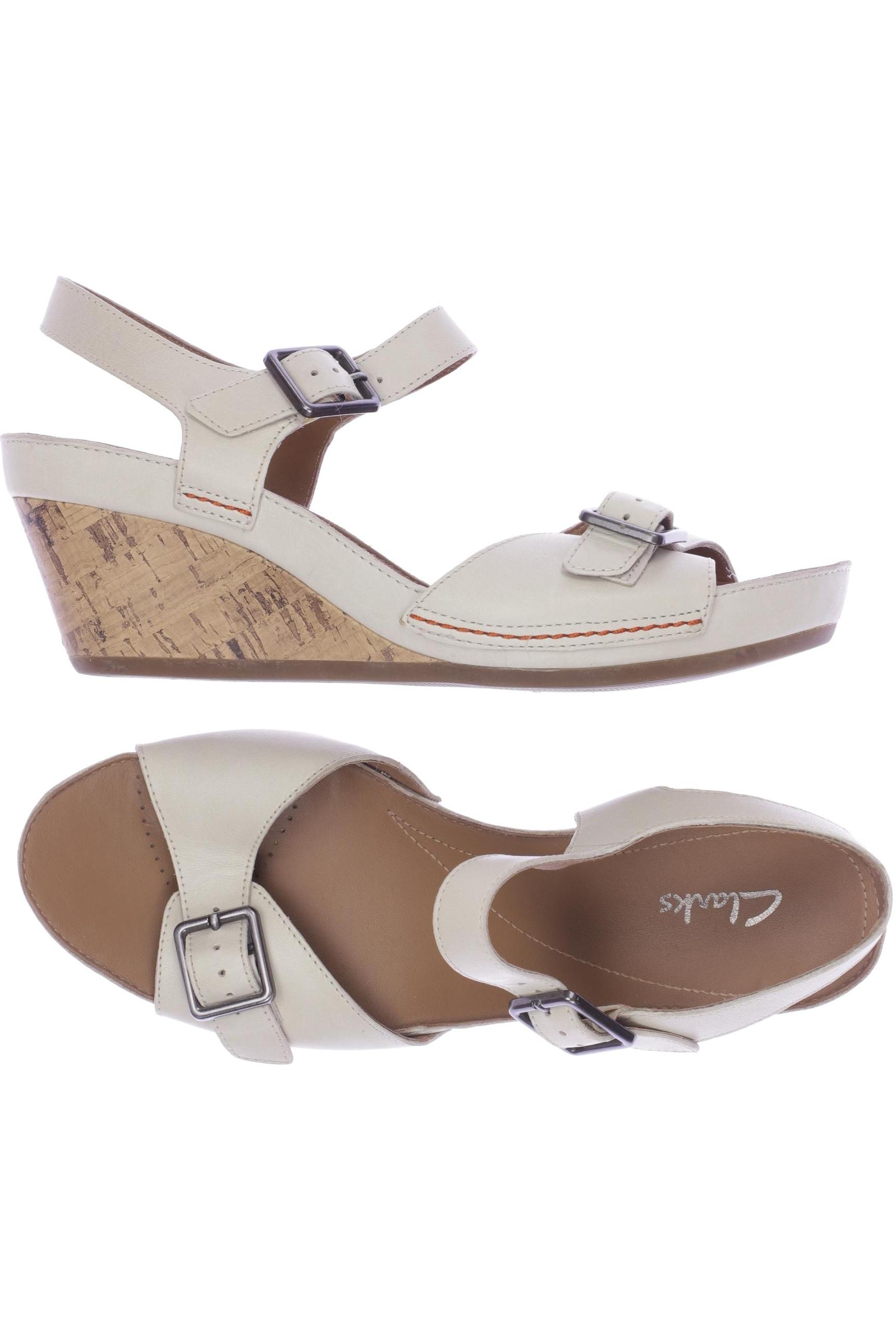 

Clarks Damen Sandale, cremeweiß, Gr. 6