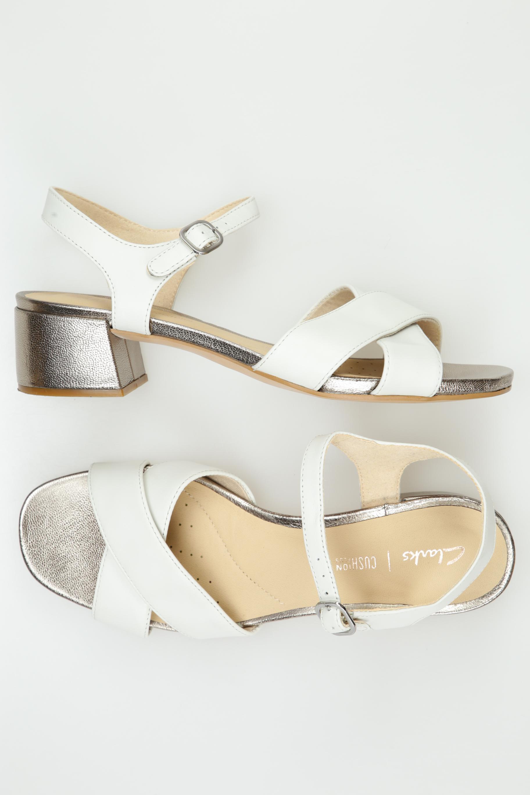 

Clarks Damen Sandale, weiß, Gr. 38