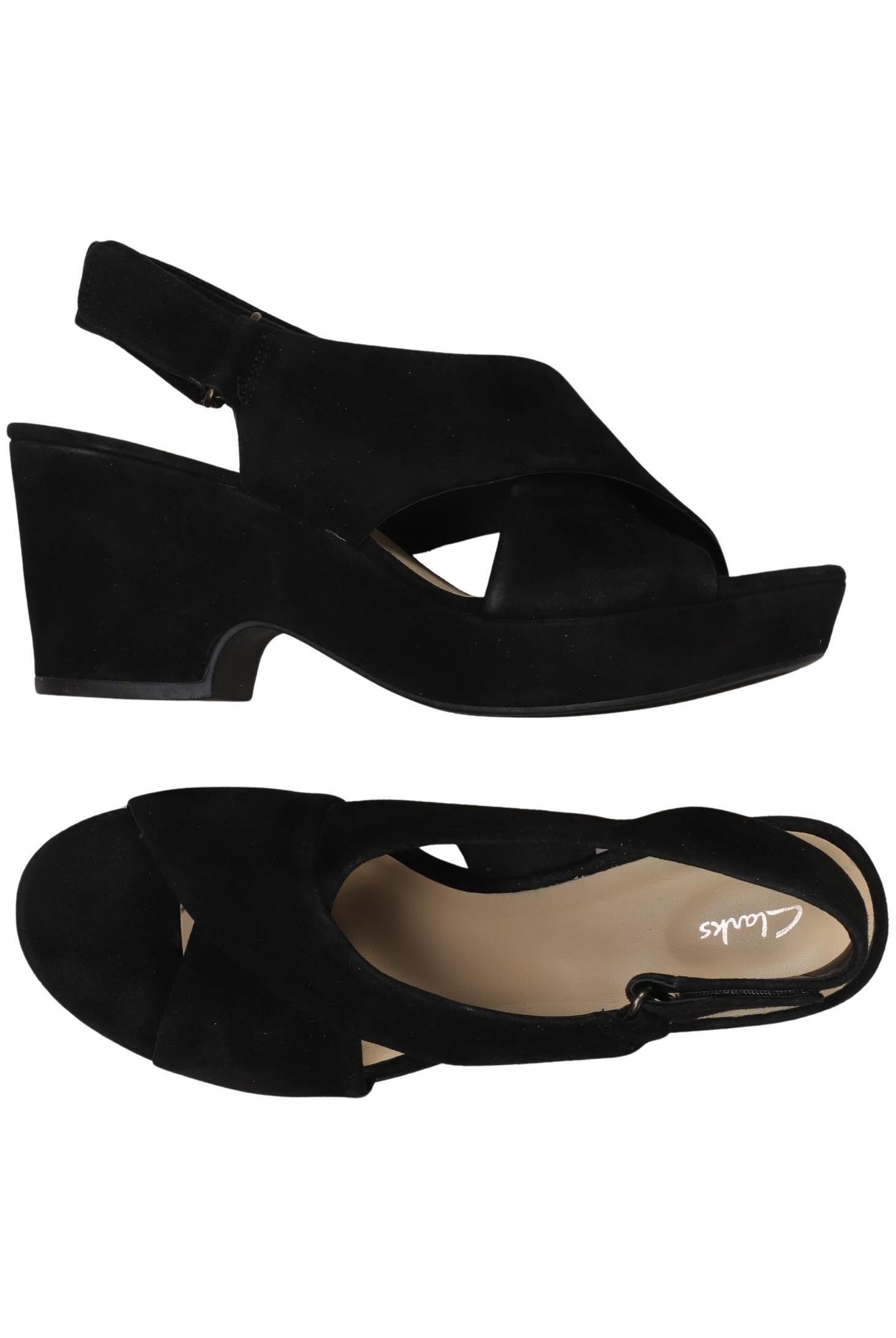 

Clarks Damen Sandale, schwarz, Gr. 40
