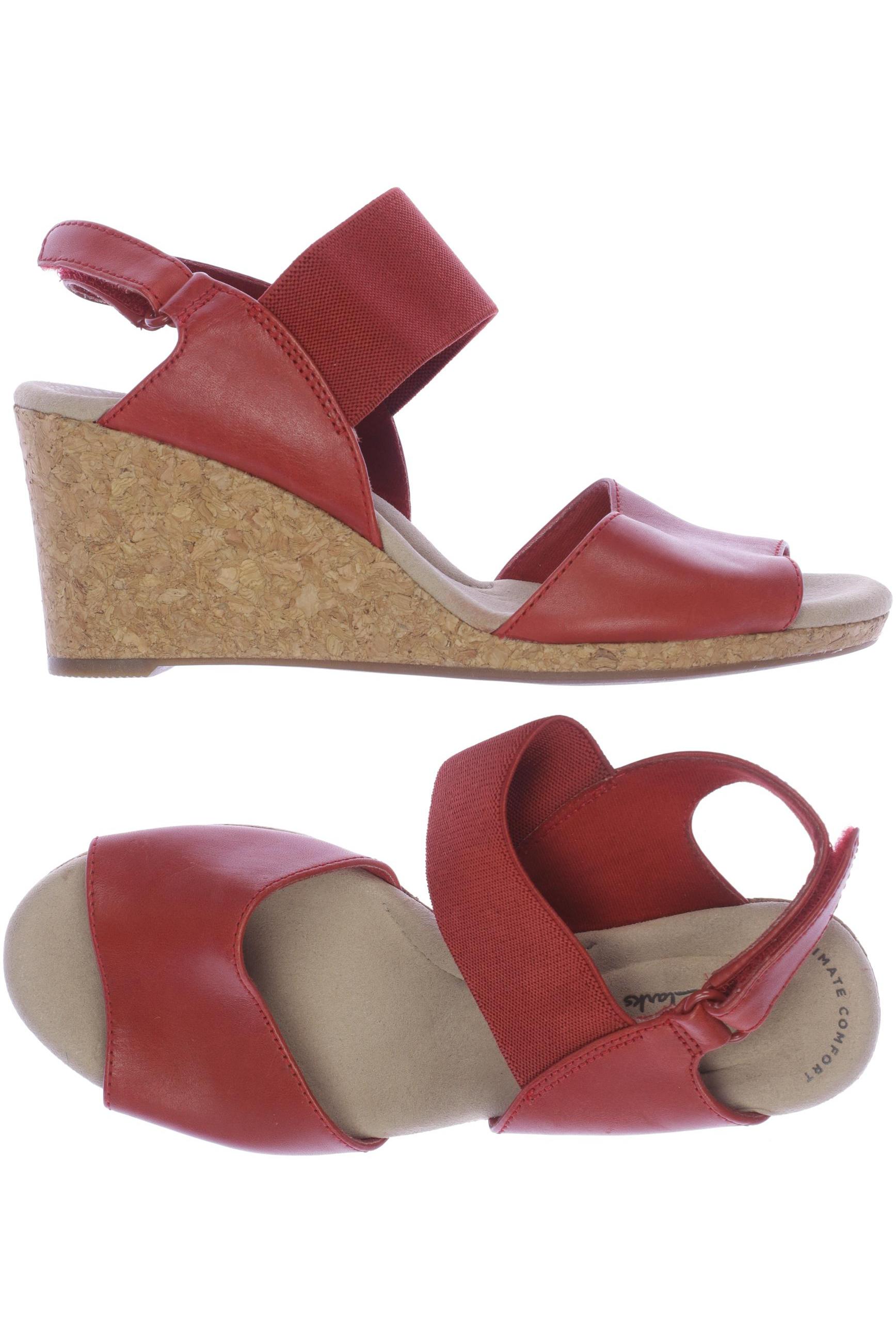 

Clarks Damen Sandale, rot, Gr. 35.5
