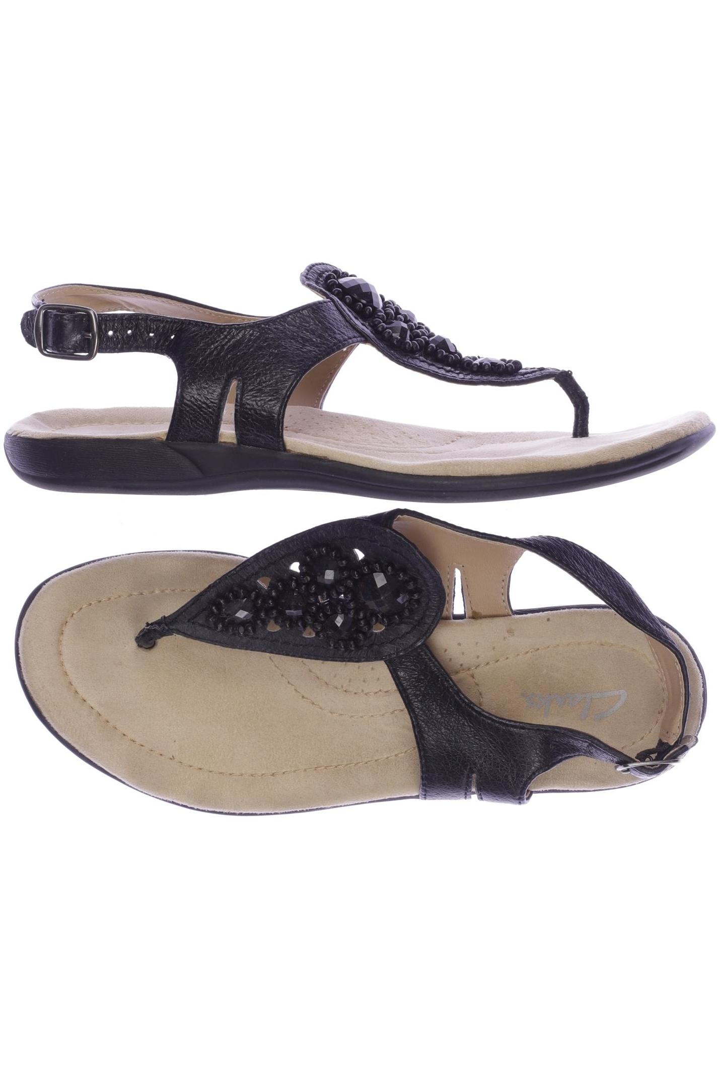 

Clarks Damen Sandale, schwarz, Gr. 38
