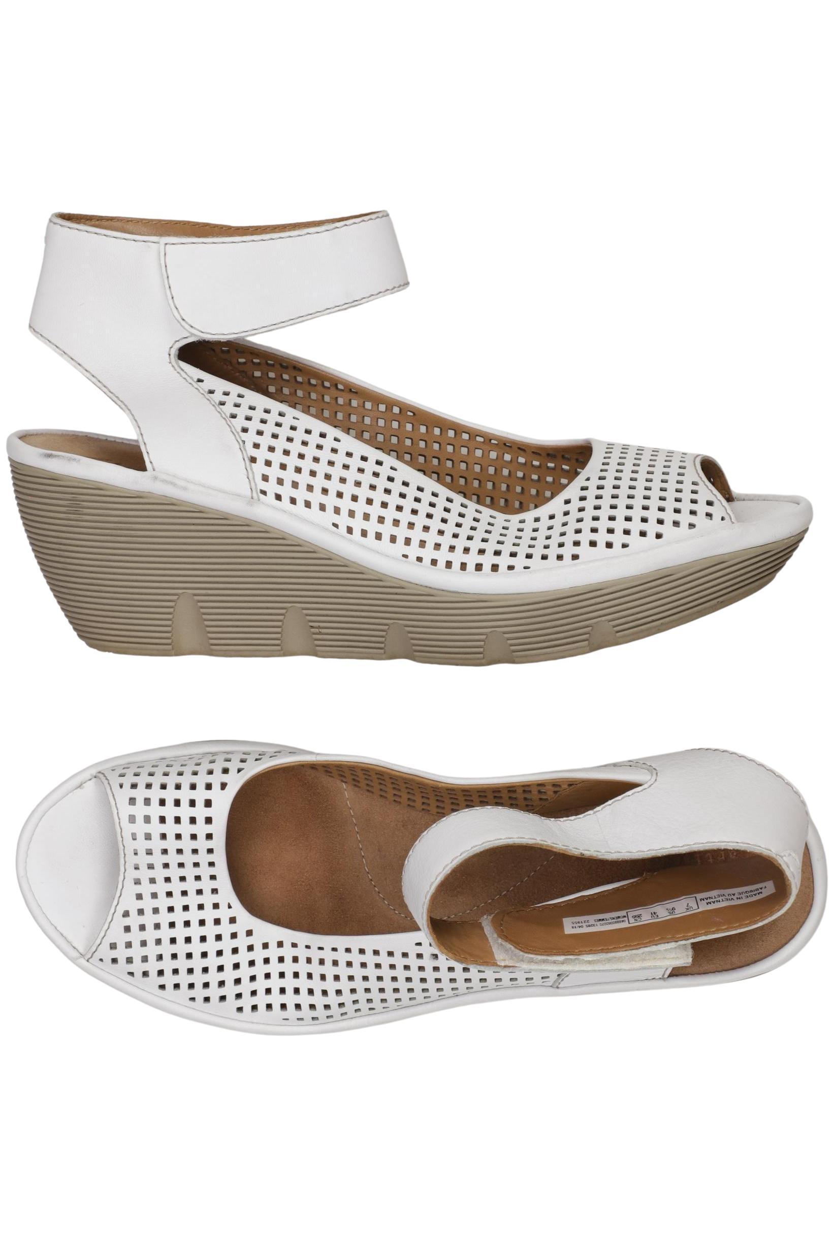 

Clarks Damen Sandale, weiß, Gr. 41