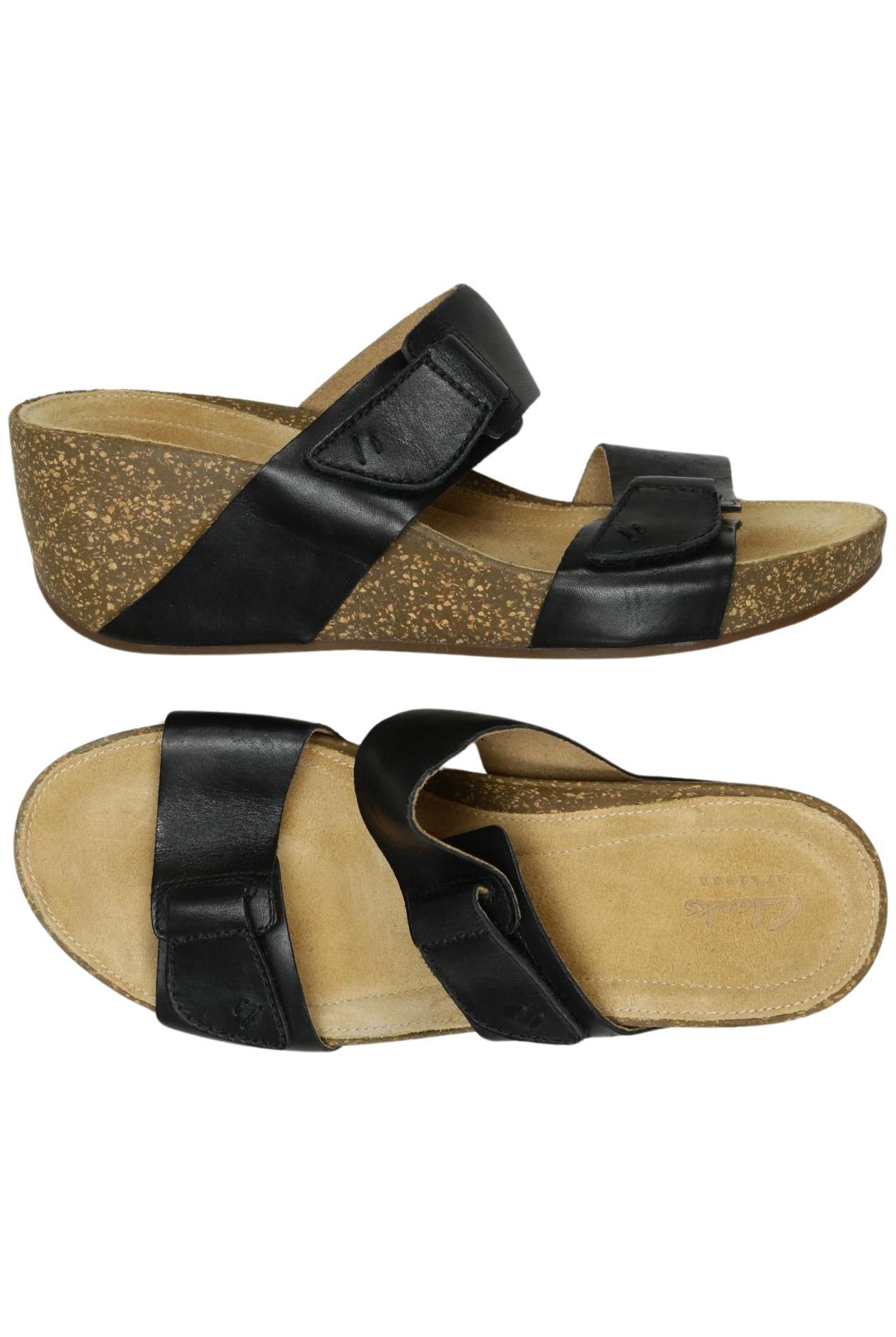 

Clarks Damen Sandale, schwarz, Gr. 40