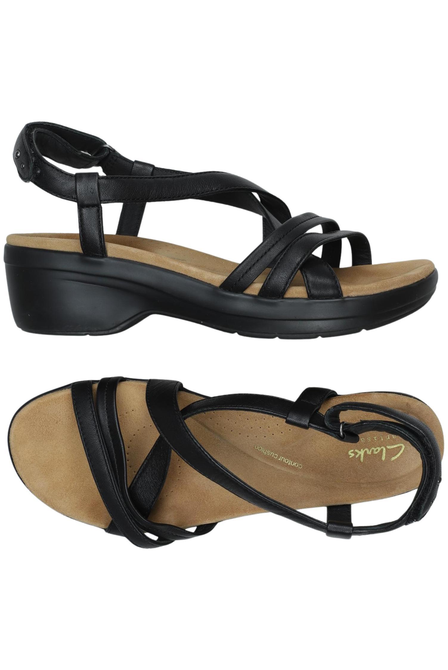 

Clarks Damen Sandale, schwarz, Gr. 41