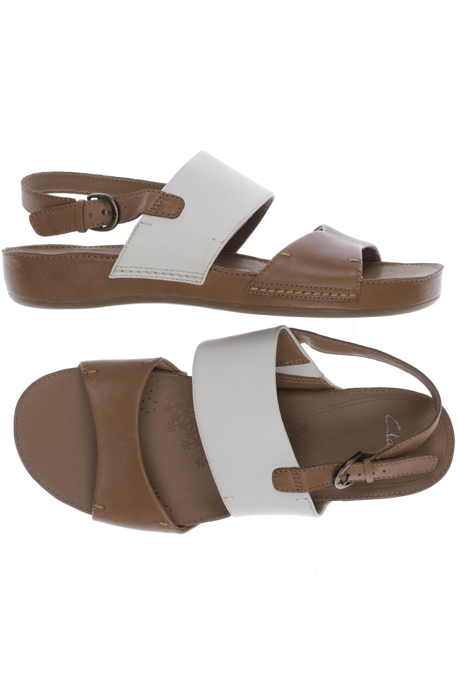 

Clarks Damen Sandale, braun, Gr. 5