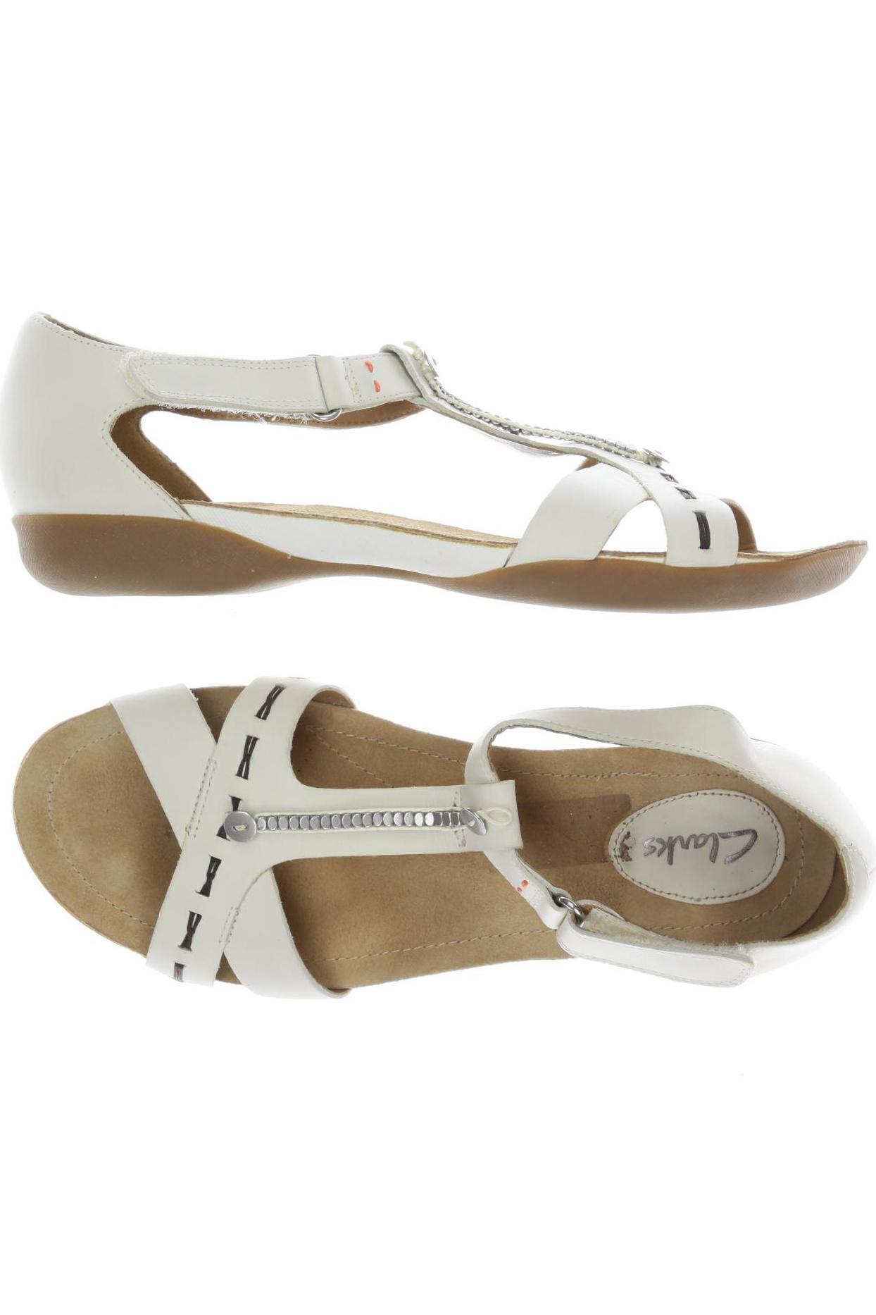 

Clarks Damen Sandale, cremeweiß, Gr. 6