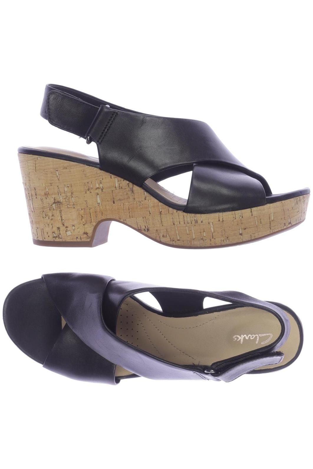 

Clarks Damen Sandale, schwarz, Gr. 37.5