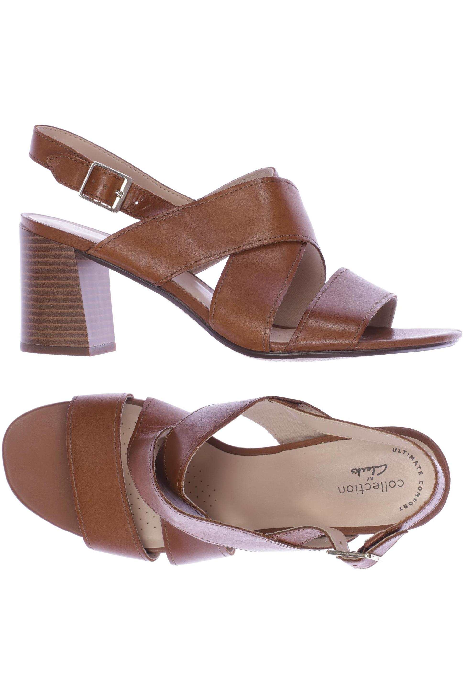 

Clarks Damen Sandale, braun, Gr. 41.5