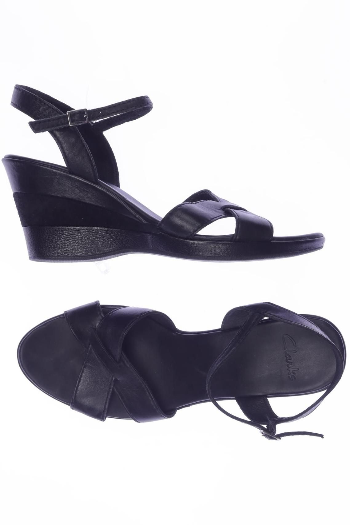 

Clarks Damen Sandale, schwarz, Gr. 7.5