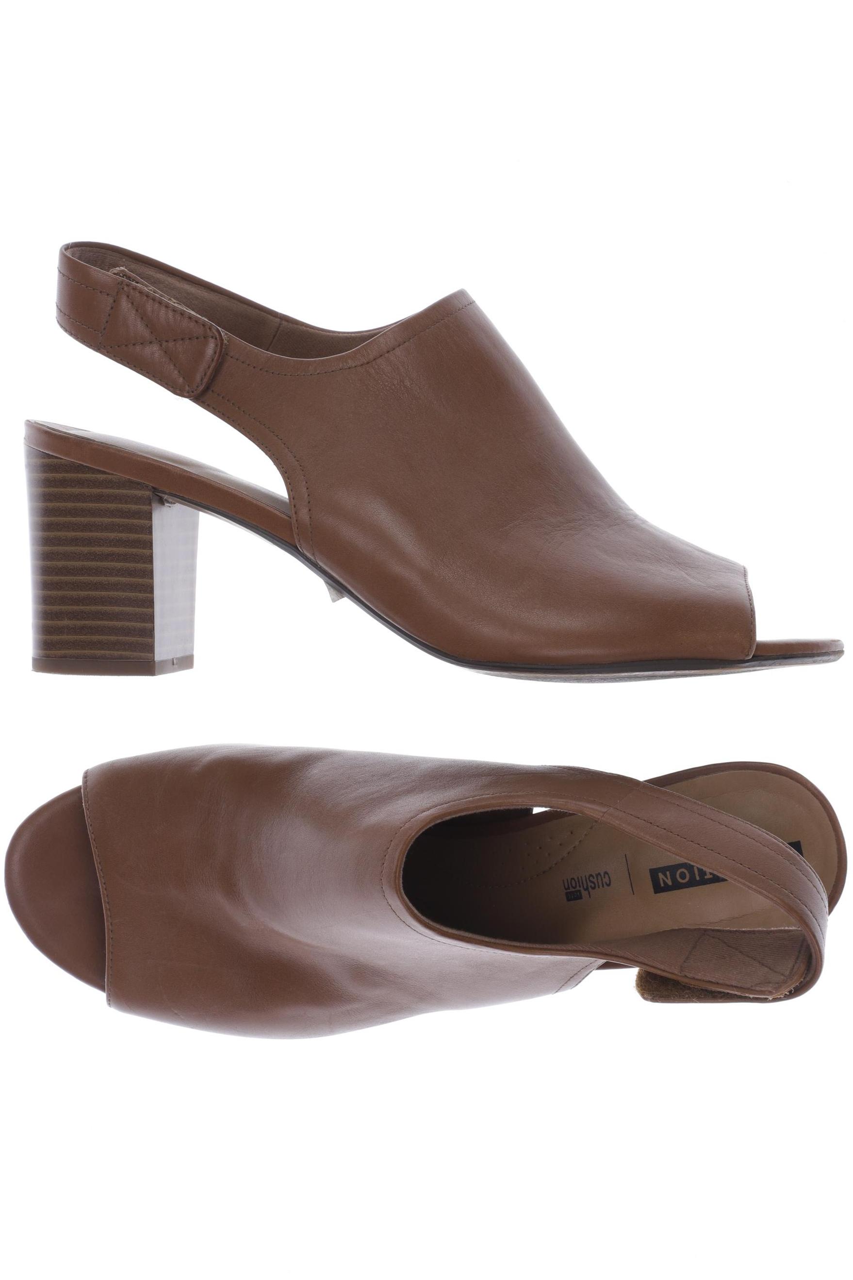 

Clarks Damen Sandale, braun, Gr. 8