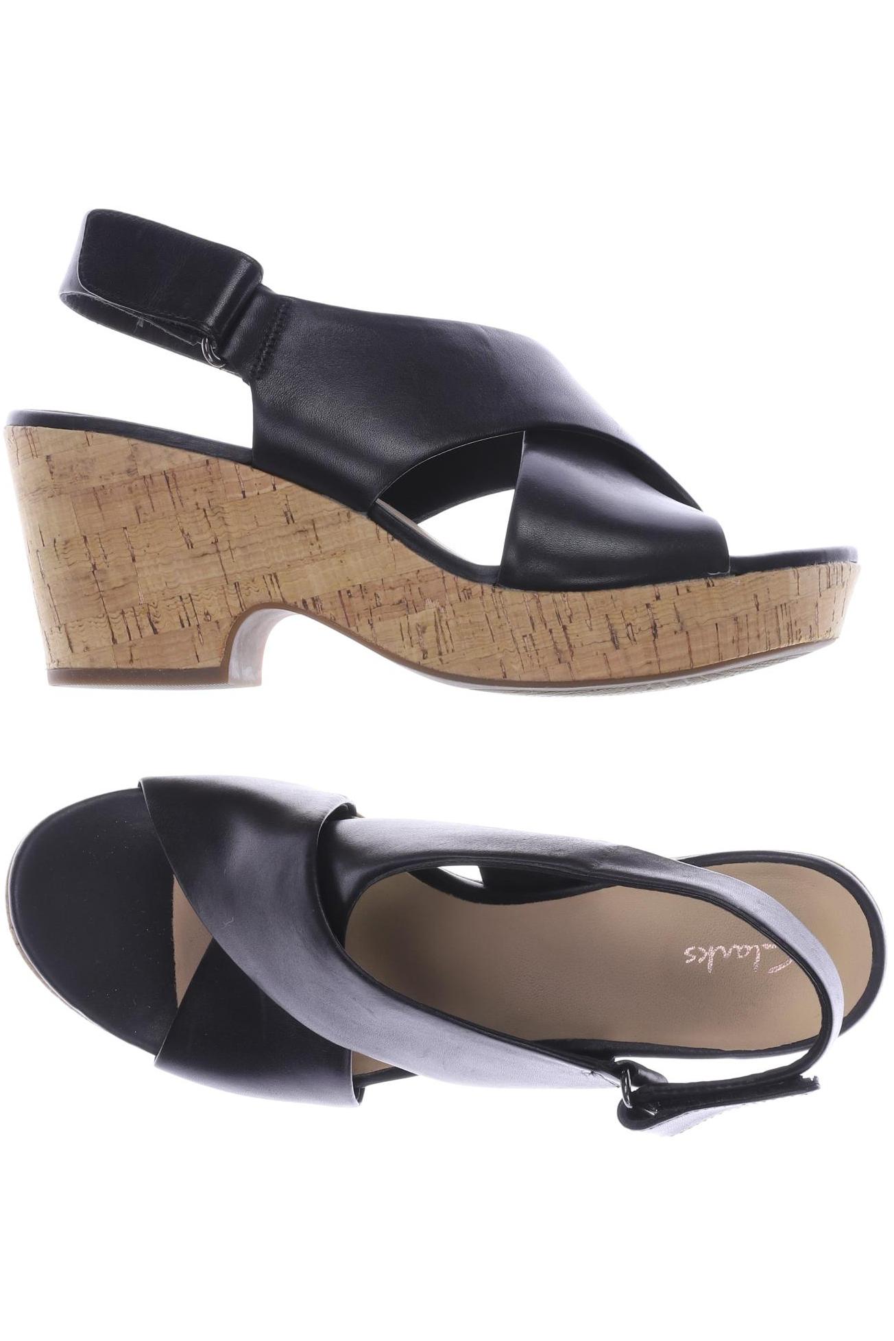 

Clarks Damen Sandale, schwarz, Gr. 38