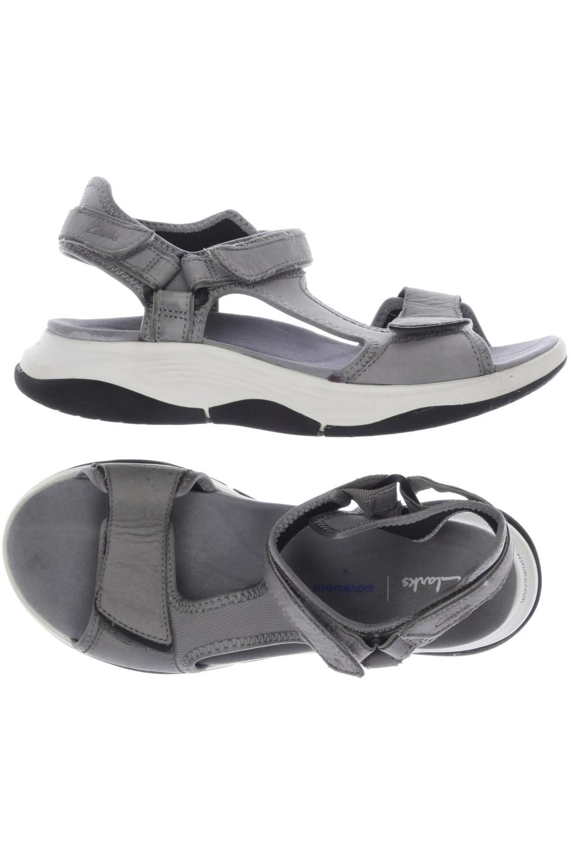 

Clarks Damen Sandale, grau, Gr. 39.5