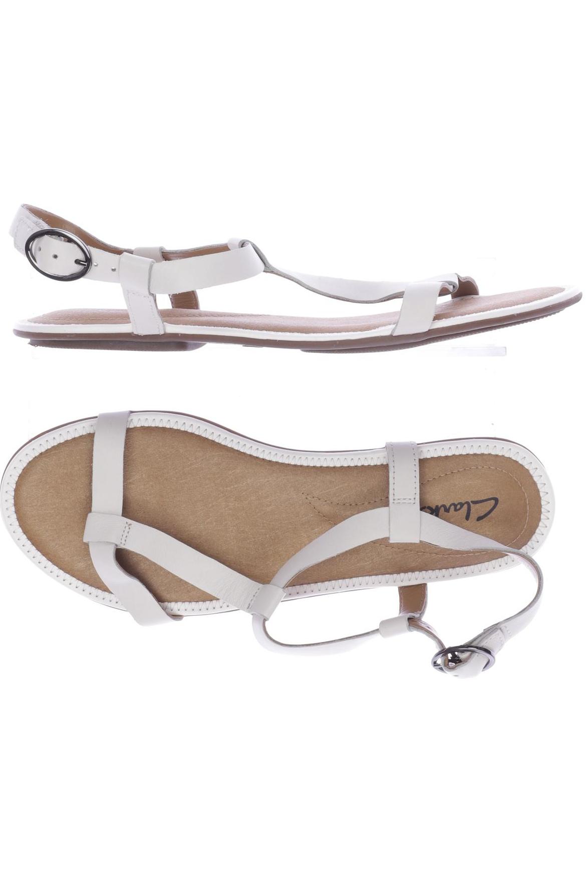

Clarks Damen Sandale, weiß, Gr. 5