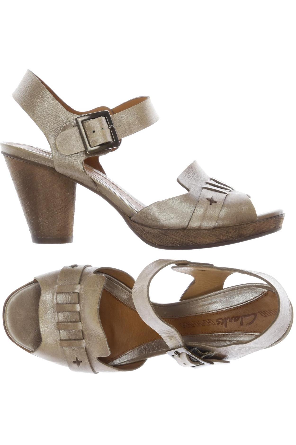 

Clarks Damen Sandale, beige, Gr. 5