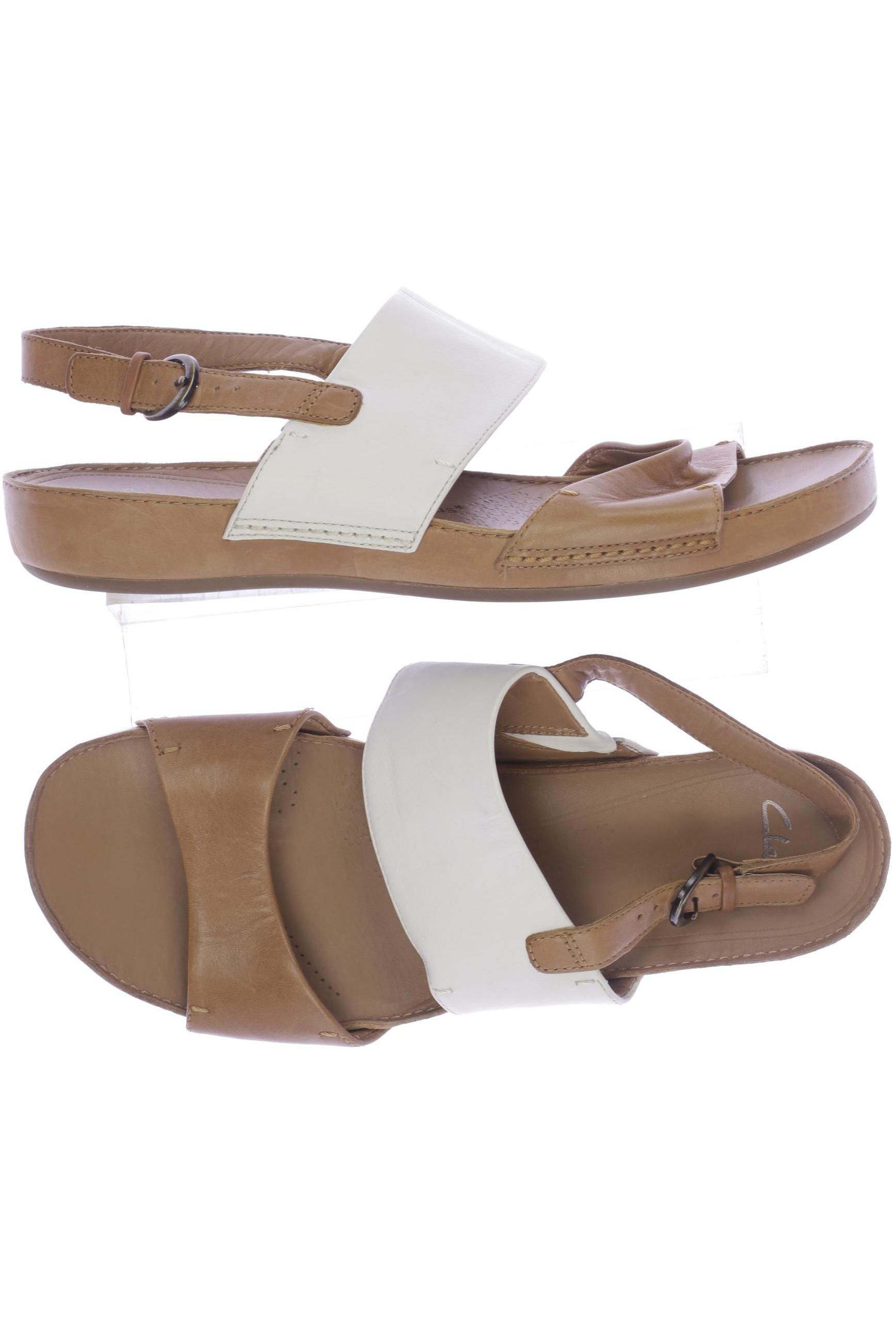 

Clarks Damen Sandale, beige, Gr. 7