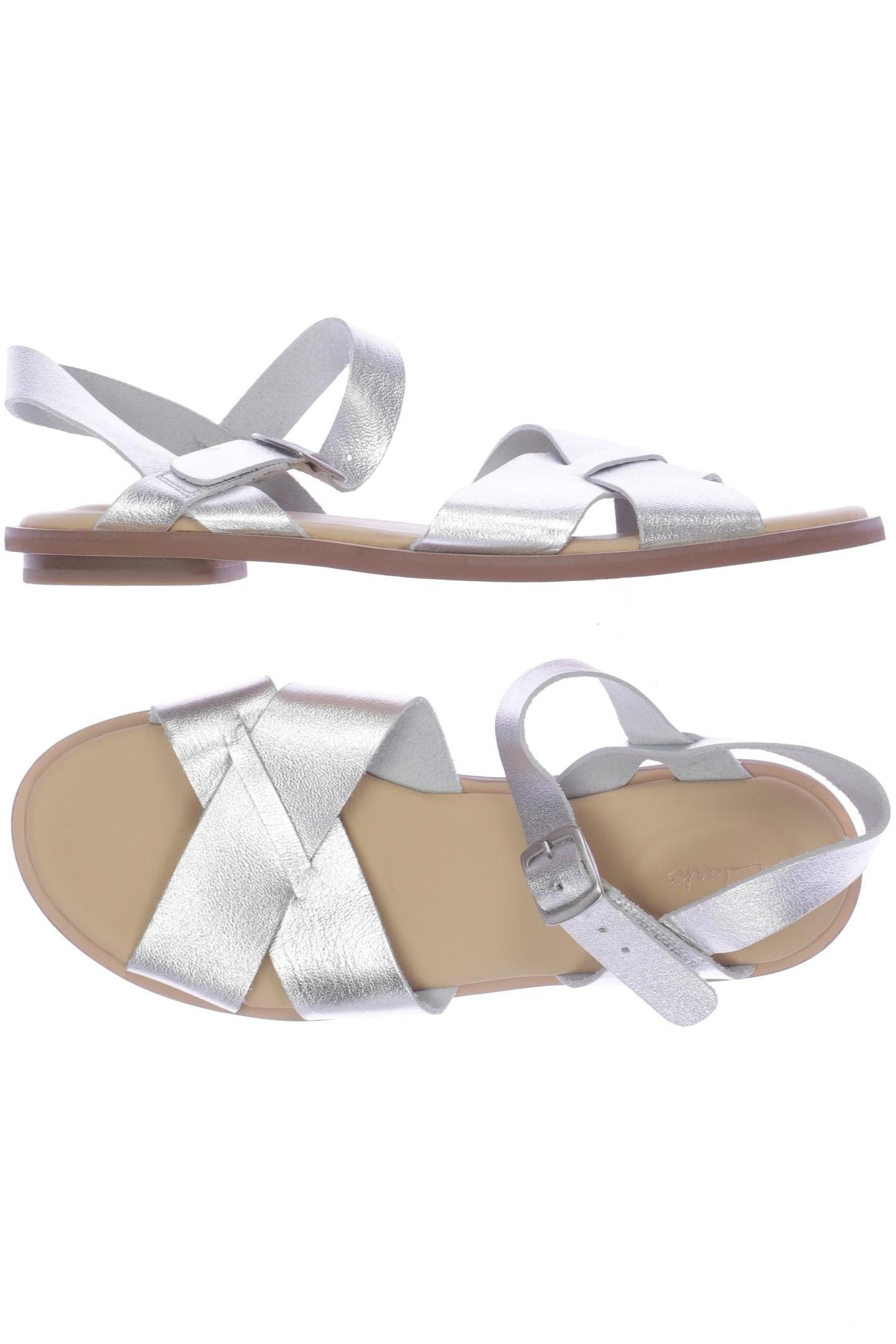 

Clarks Damen Sandale, silber, Gr. 39.5
