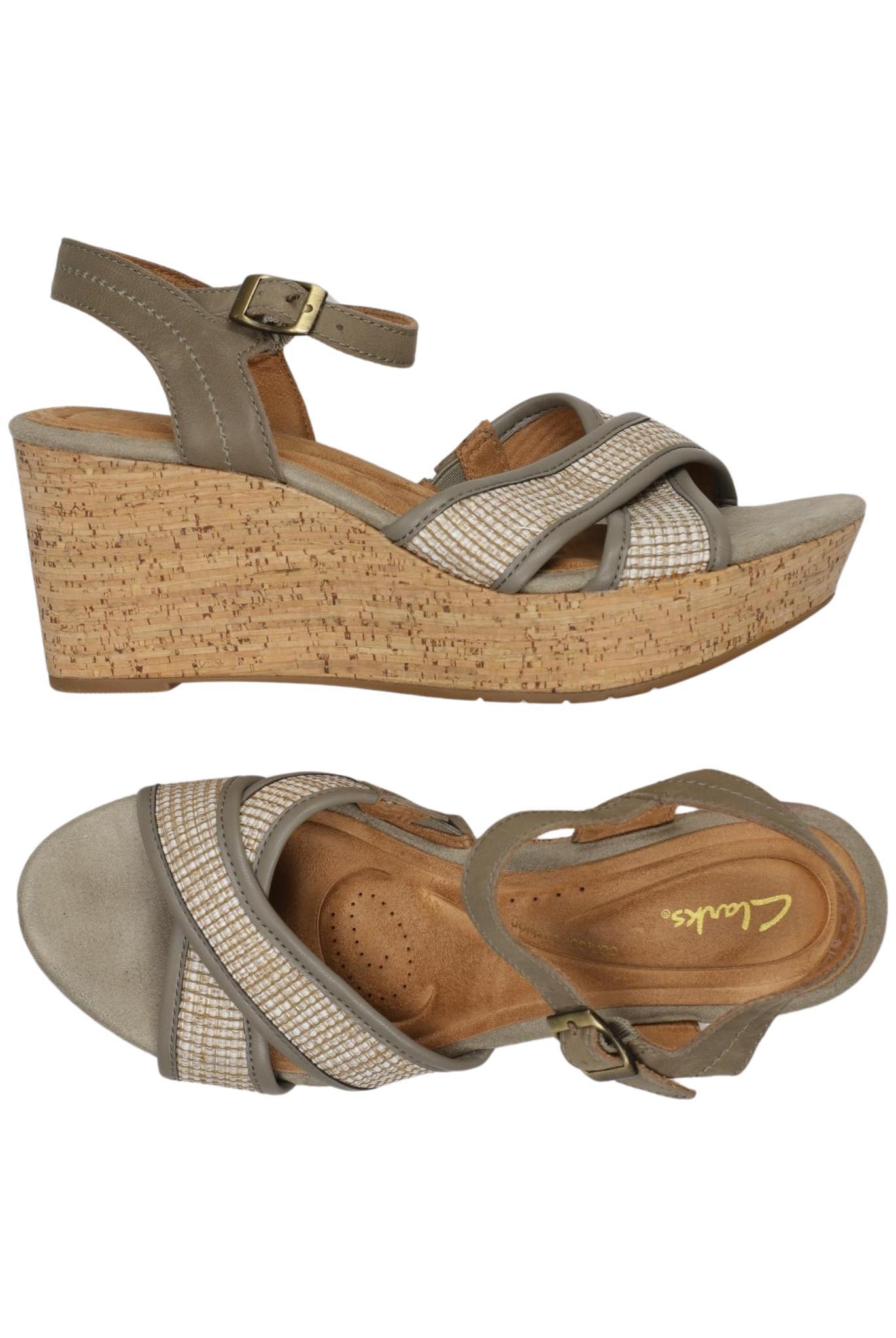 

Clarks Damen Sandale, grau, Gr. 38