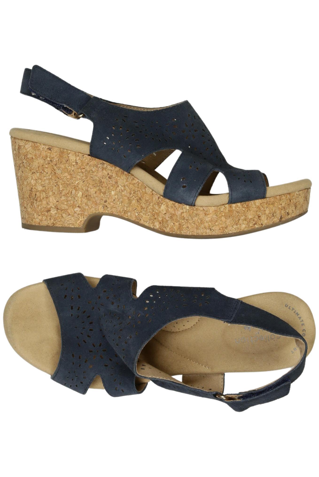 

Clarks Damen Sandale, marineblau, Gr. 39.5