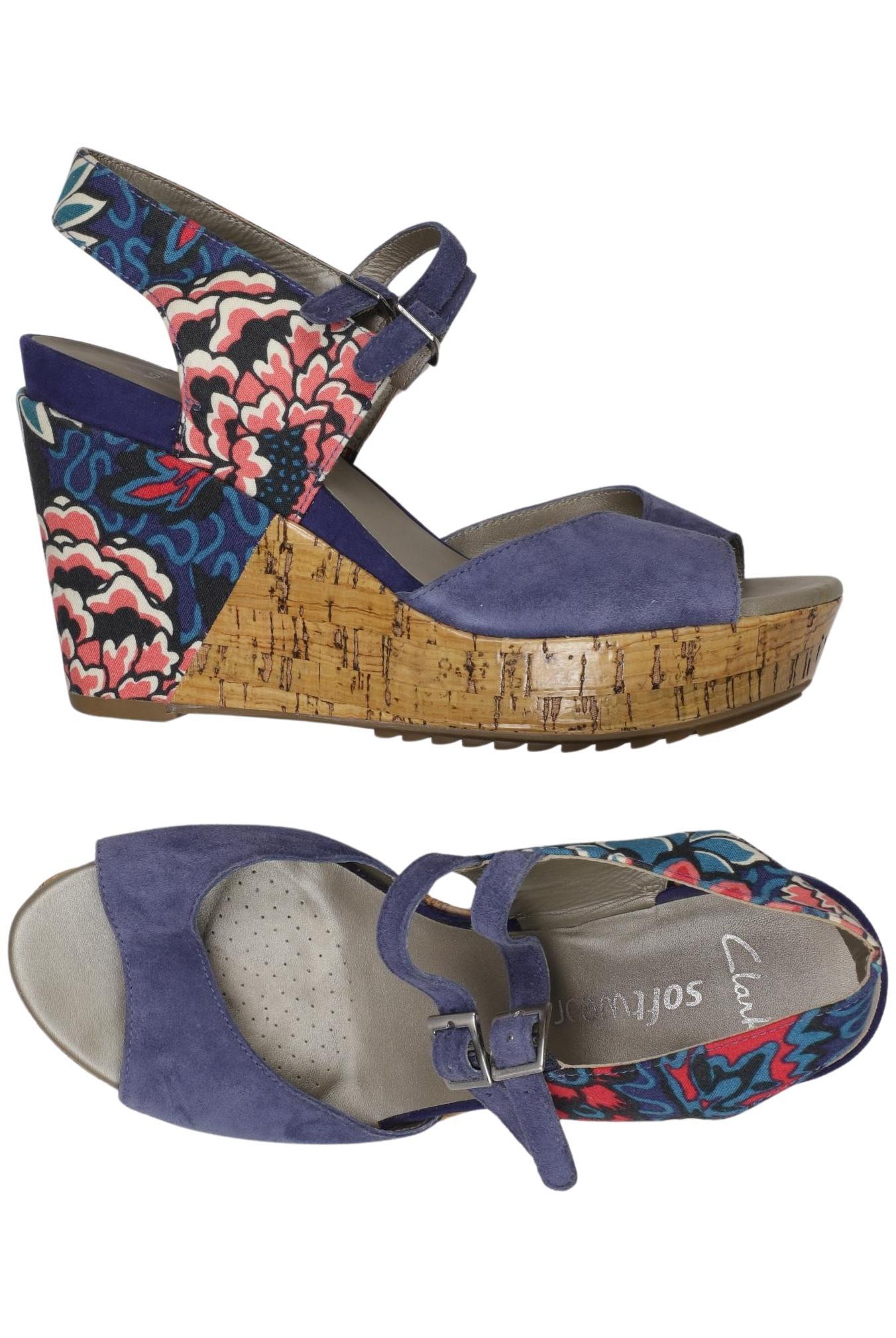 Thumbnail - Clarks Damen Sandale, blau, Gr. 5