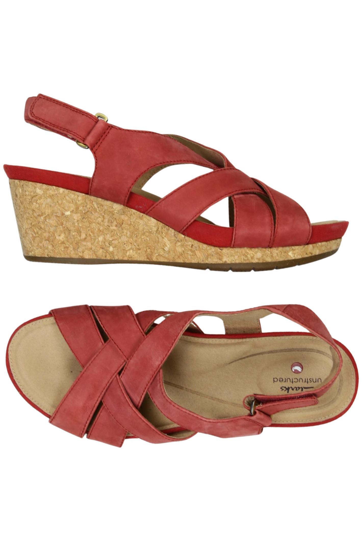 

Clarks Damen Sandale, rot, Gr. 41