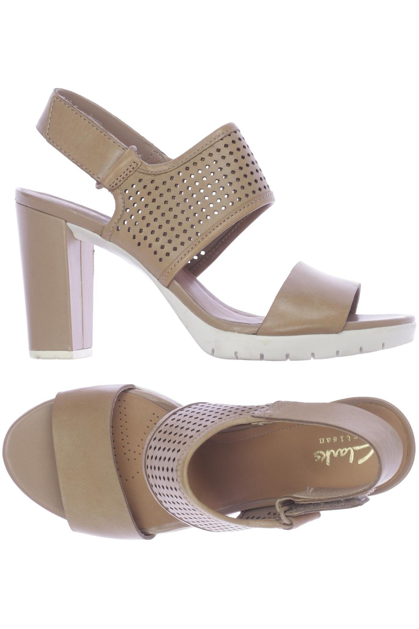 

Clarks Damen Sandale, beige, Gr. 38