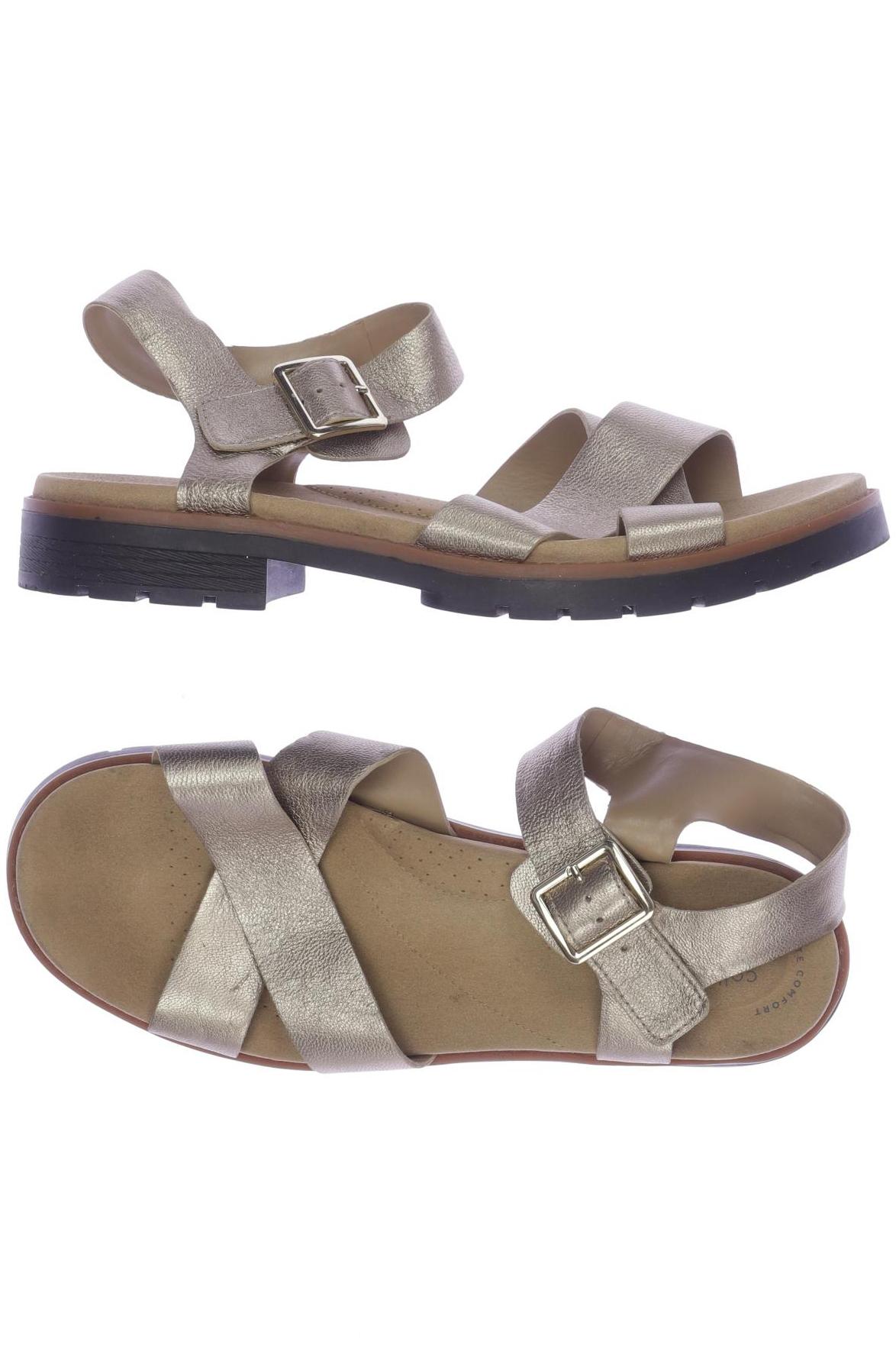 

Clarks Damen Sandale, beige, Gr. 42