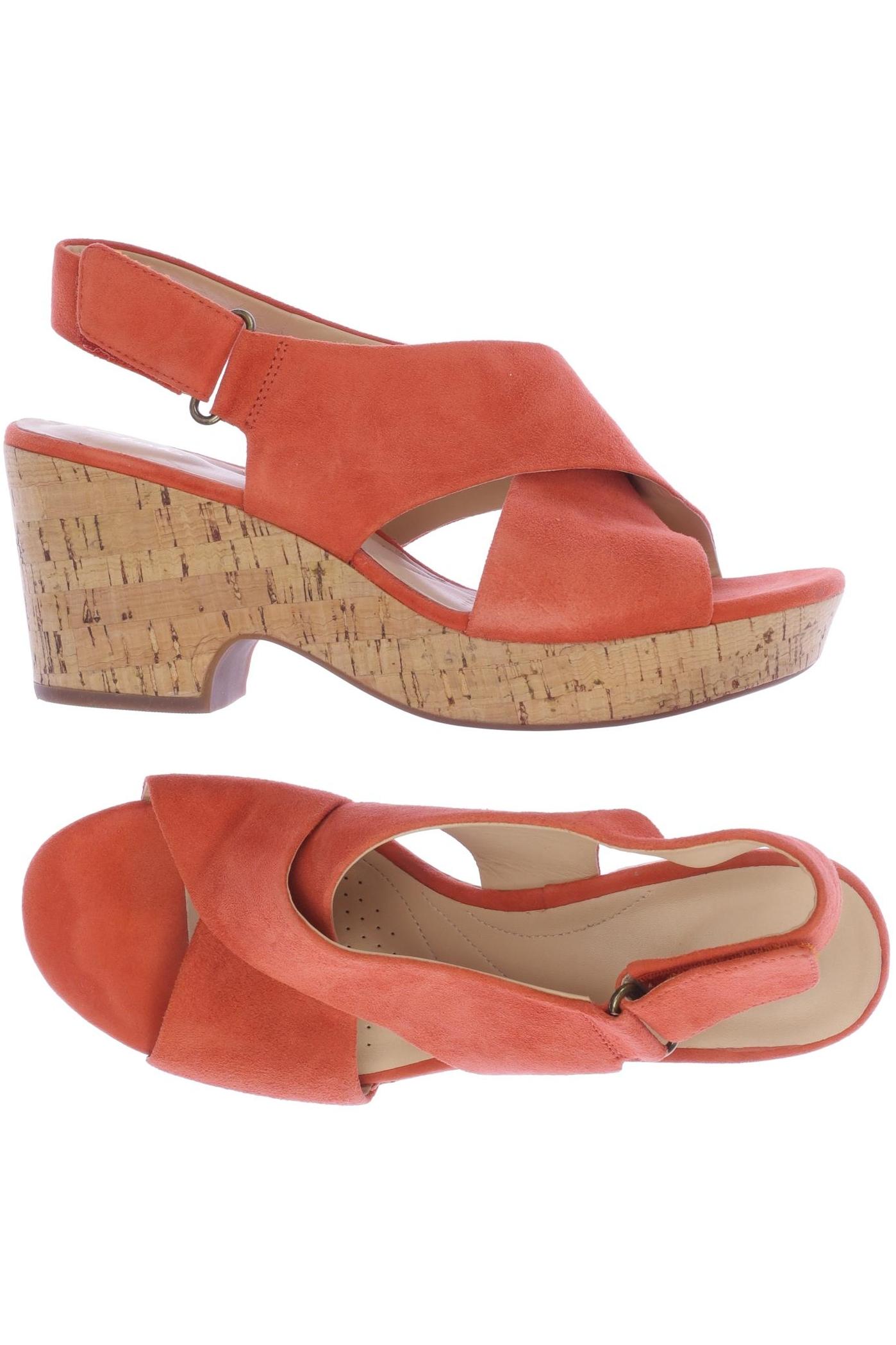 

Clarks Damen Sandale, orange, Gr. 39
