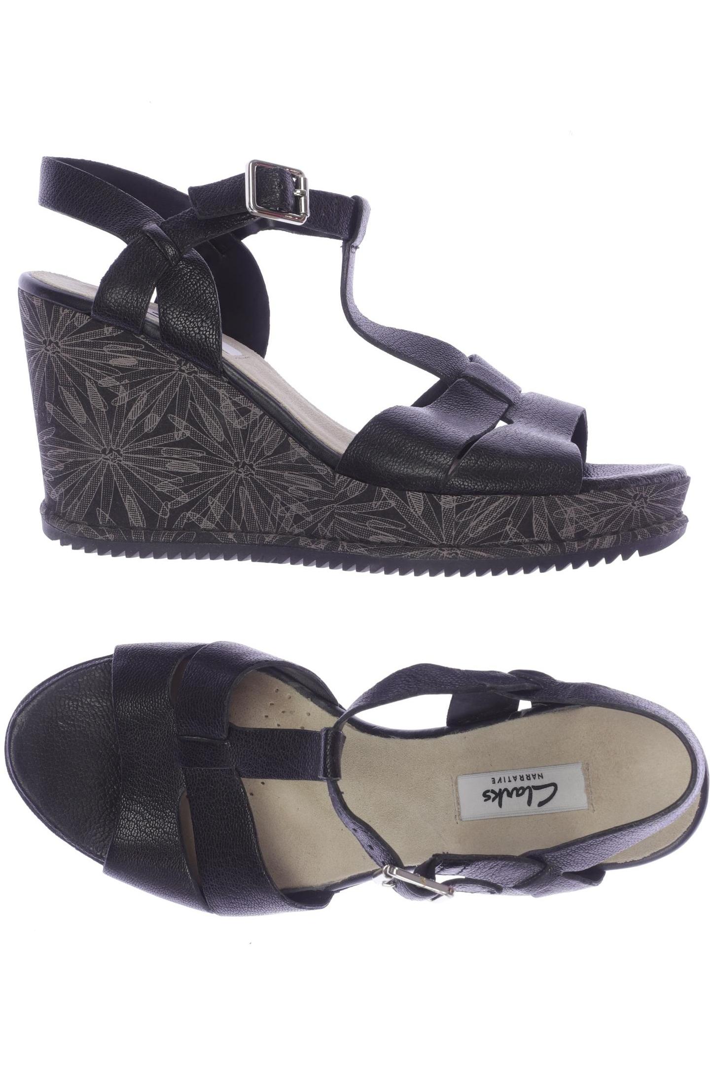 

Clarks Damen Sandale, schwarz, Gr. 39