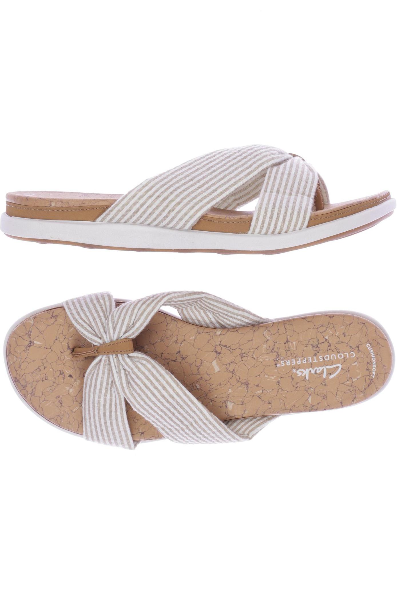 

Clarks Damen Sandale, beige, Gr. 6.5