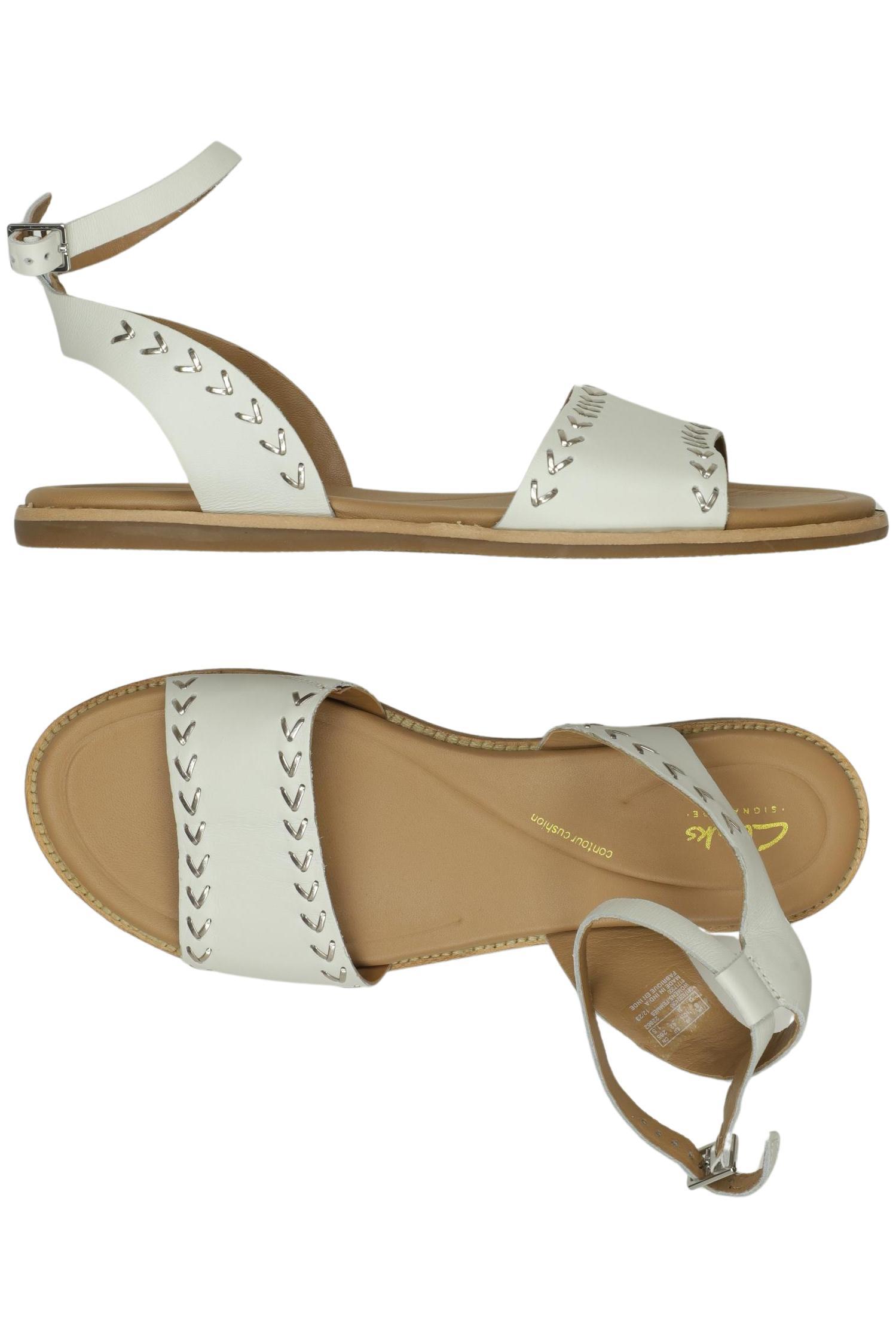 Thumbnail - Clarks Damen Sandale, cremeweiß, Gr. 42